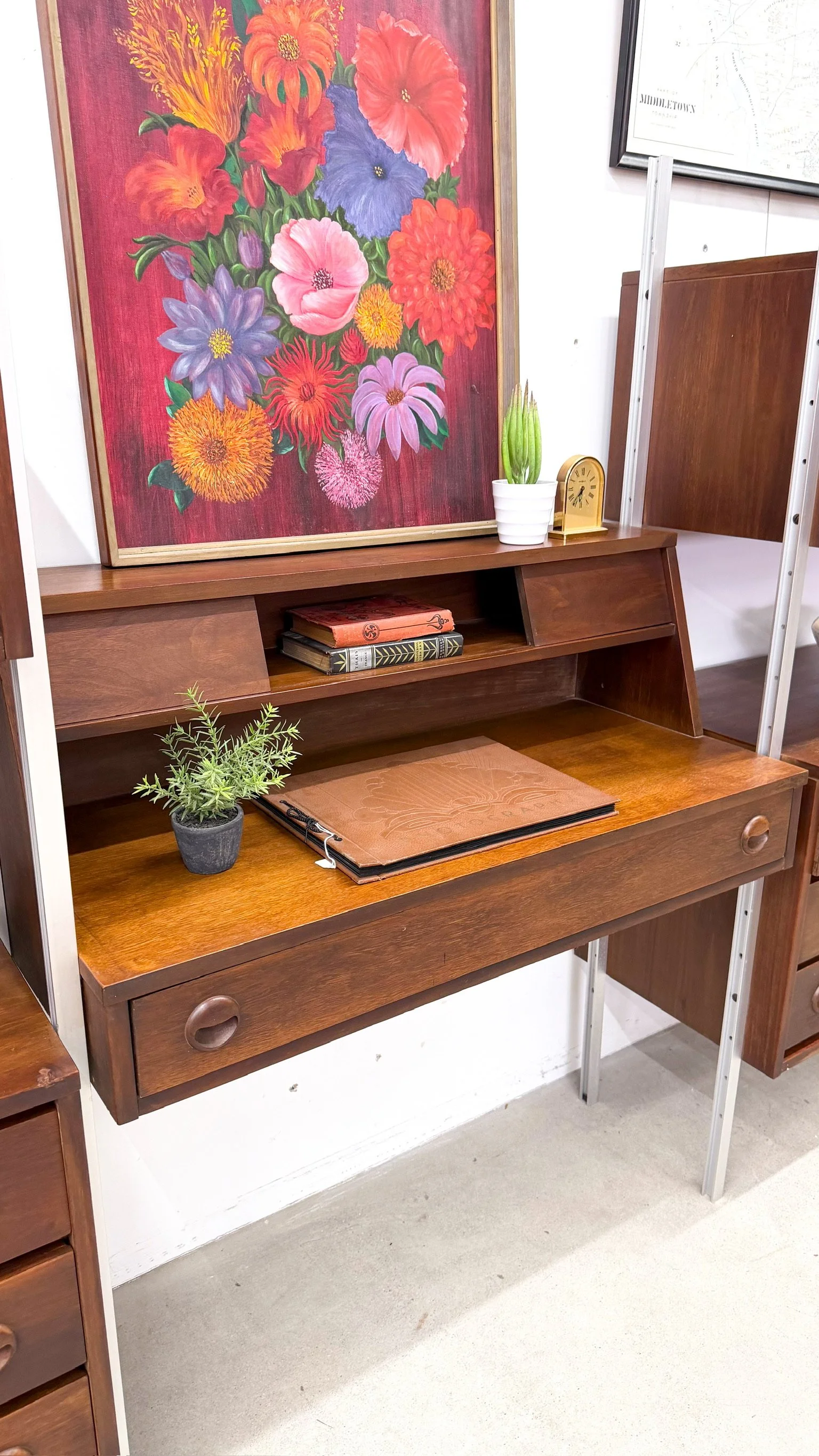 Stanley 3-bay Freestanding Wall Unit with Desk c. 1960s6.jpg