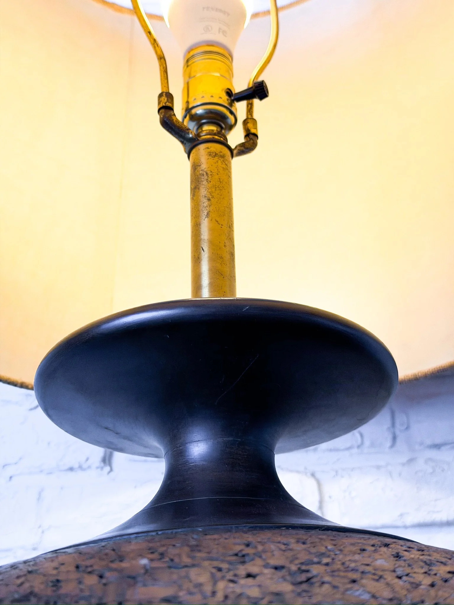 Huge Mid Century Modern Cork Lamp8.jpg