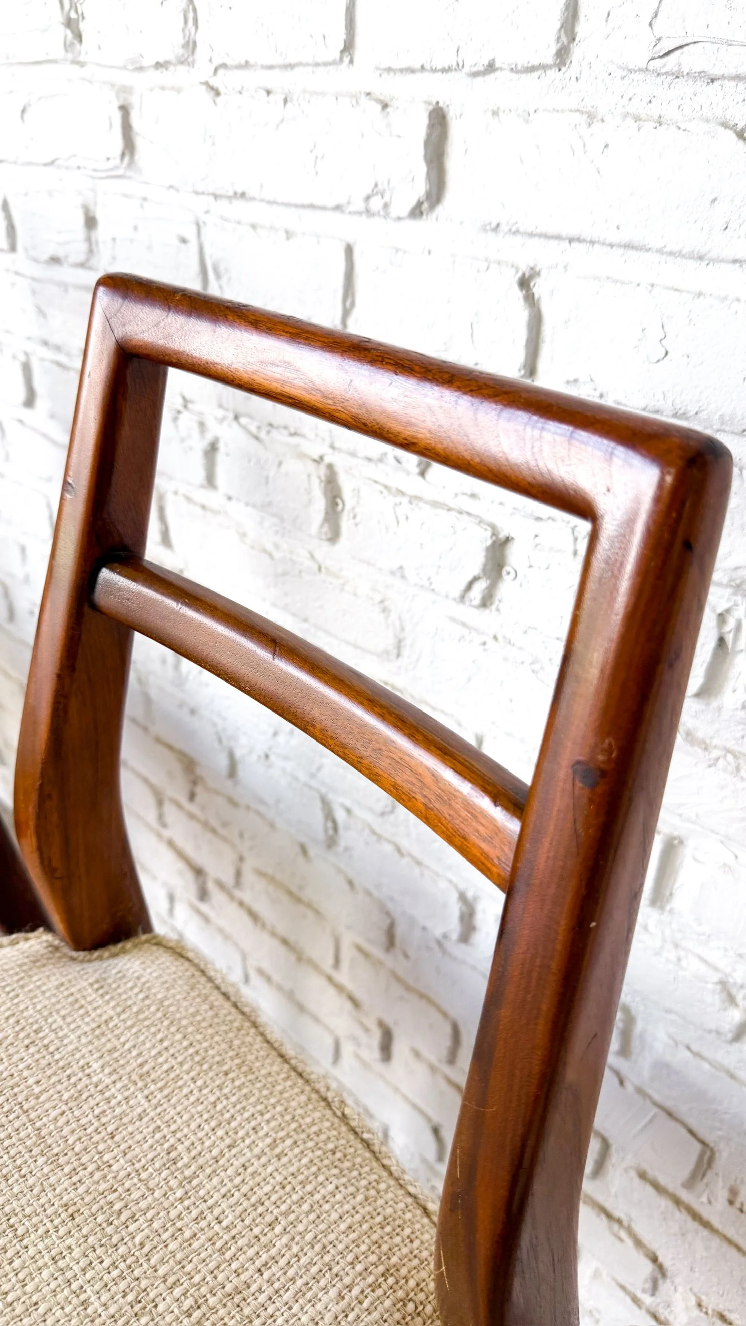 Mel Smilow Solid Walnut Set of 6 Dining Chairs6.jpg