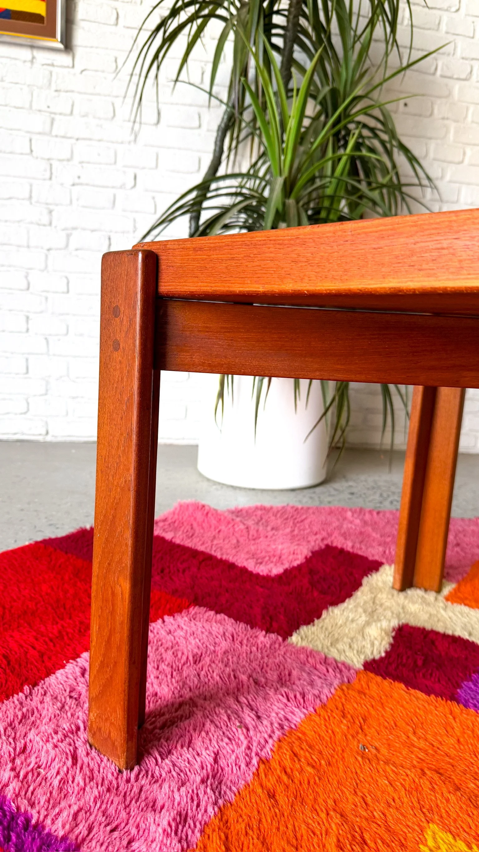 Danish Modern Solid Teak Side Tray Table by Jens Quistgaard for Källemo, Sweden7.jpg
