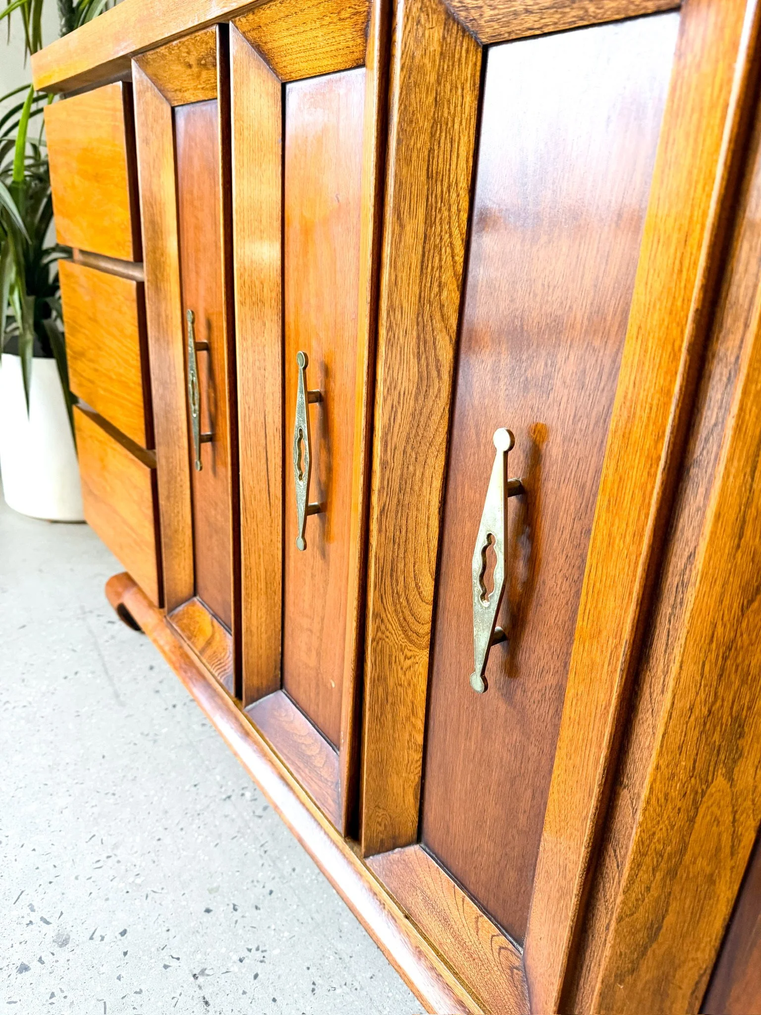 American of Martinsville walnut lowboy dresser4.jpg