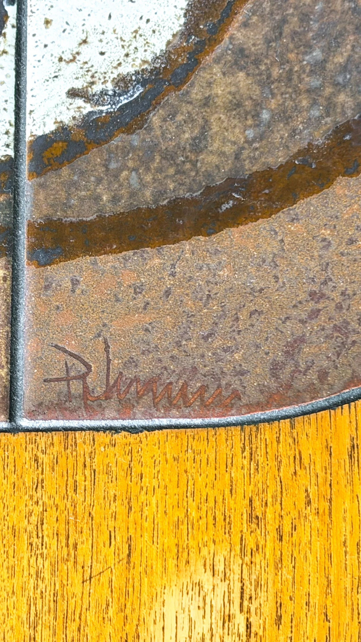 Danish Modern Teak Dining Table by Paul H. Poulsen with Tile Detail and Two Leaves13.jpg