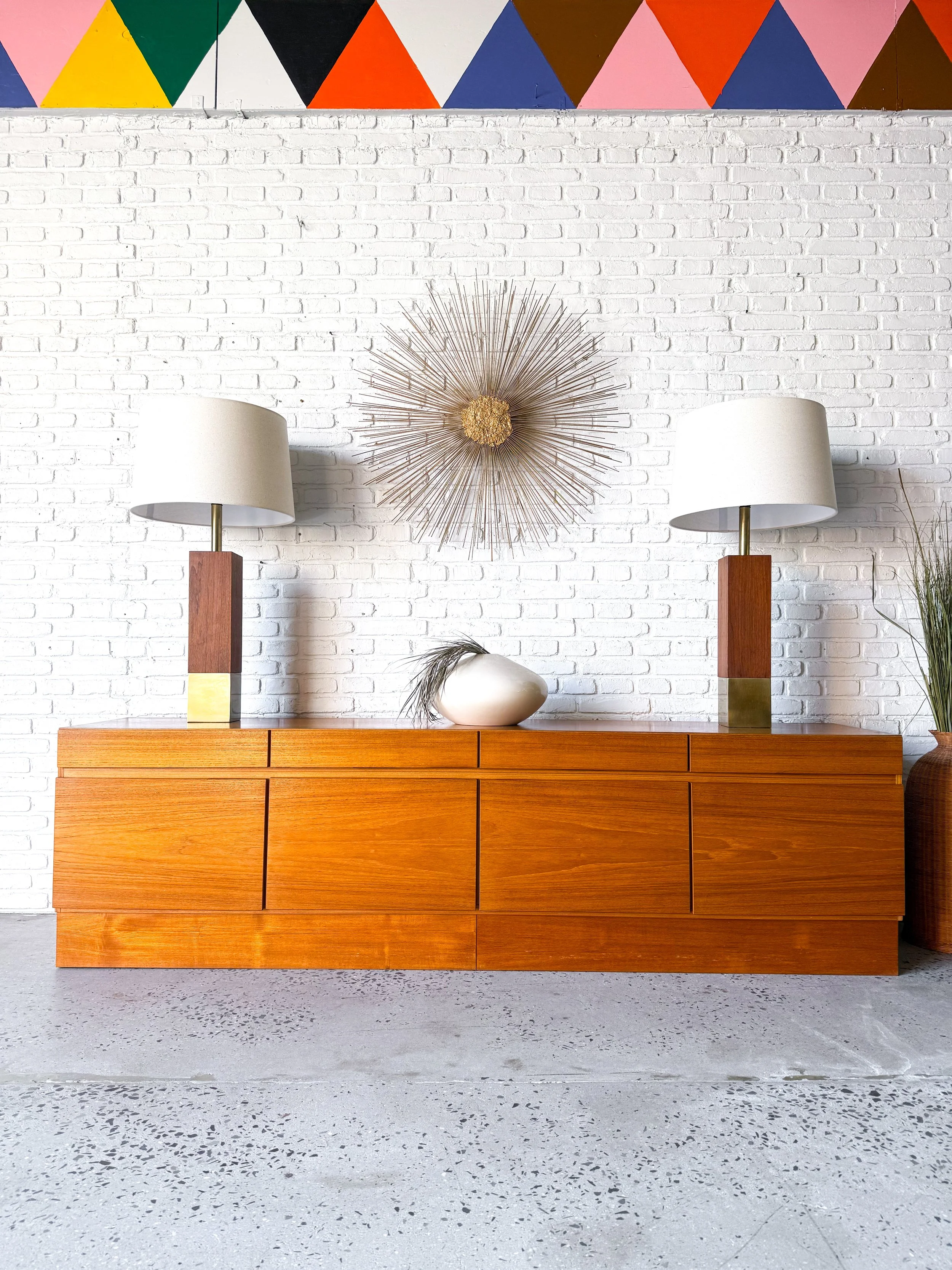1970s XL Danish Teak Credenza Media Cabinet3.JPG