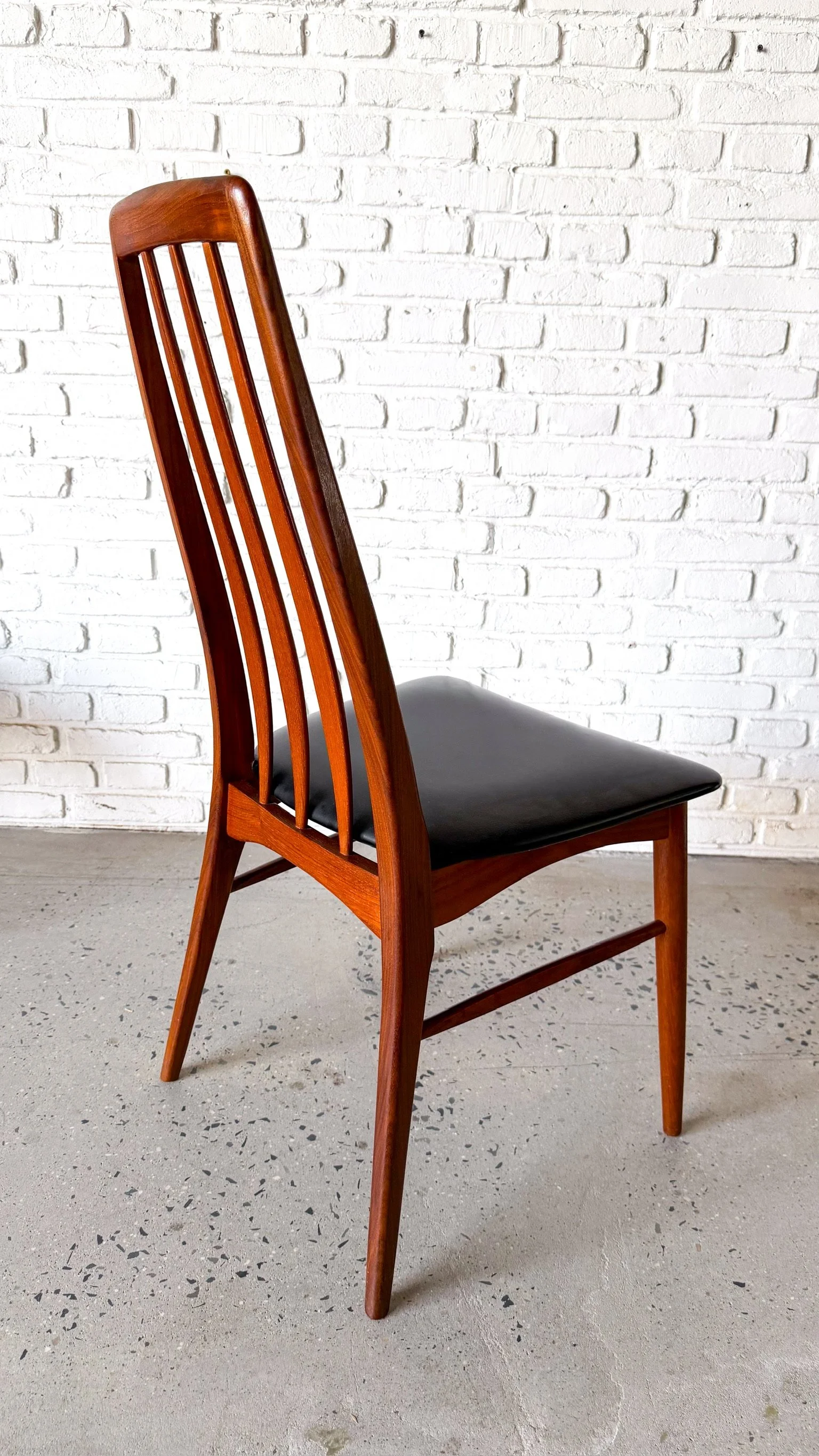 6 danish modern teak “eva” dining chairs by niels koefoed11.jpg