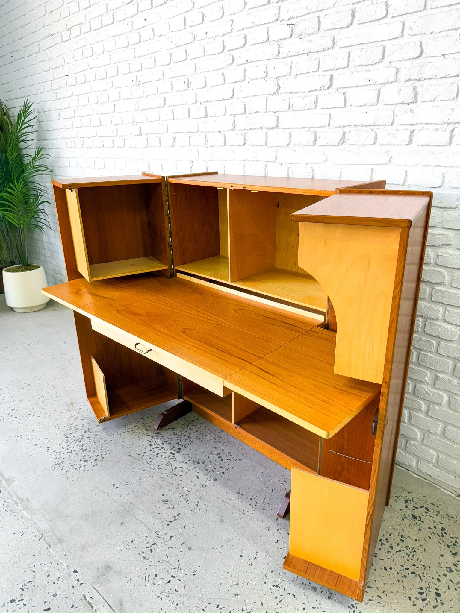 Danish Teak Desk in a Box5.JPG