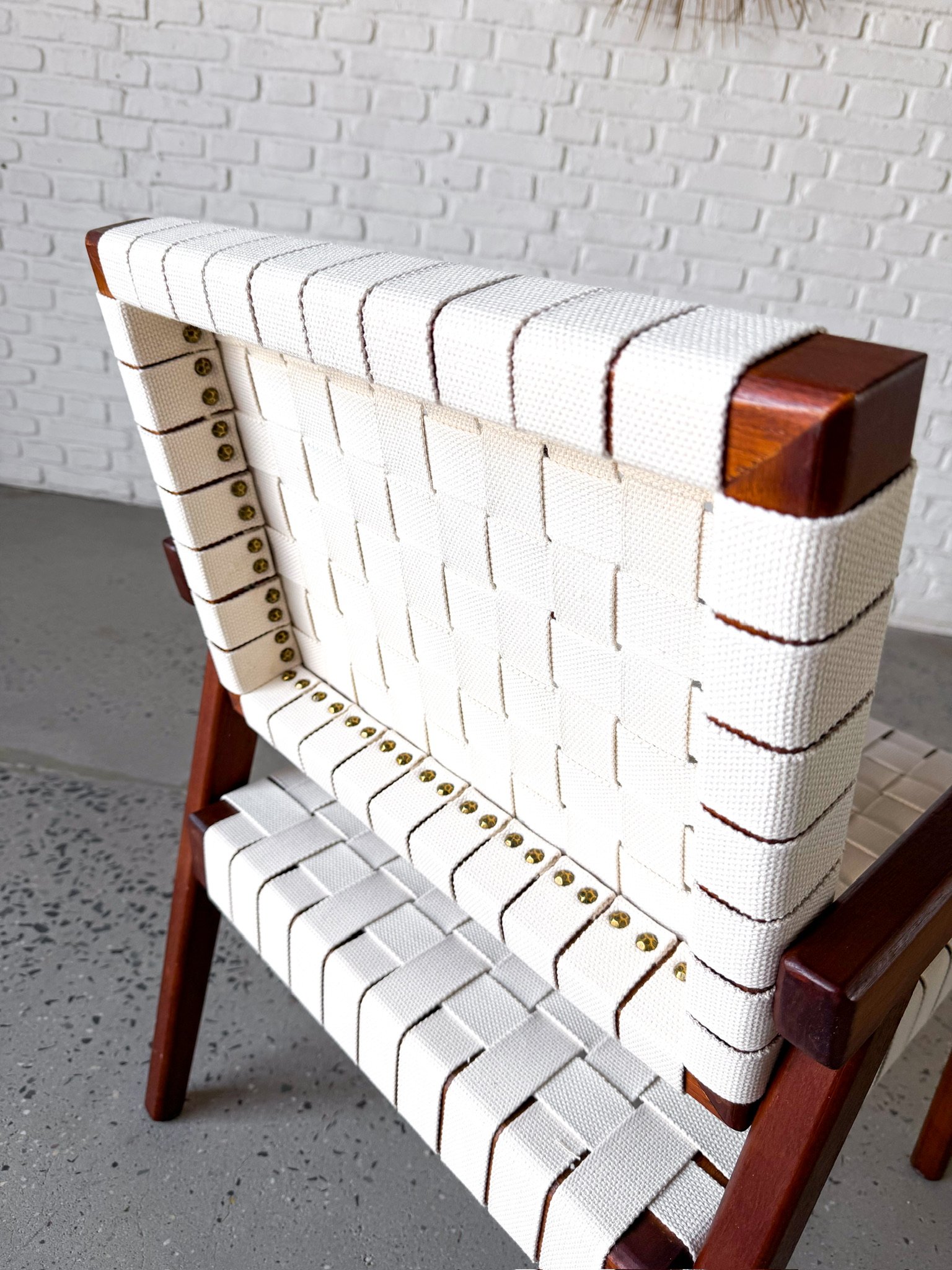 1950s solid wood side chair with NEW woven strap seat7.jpg