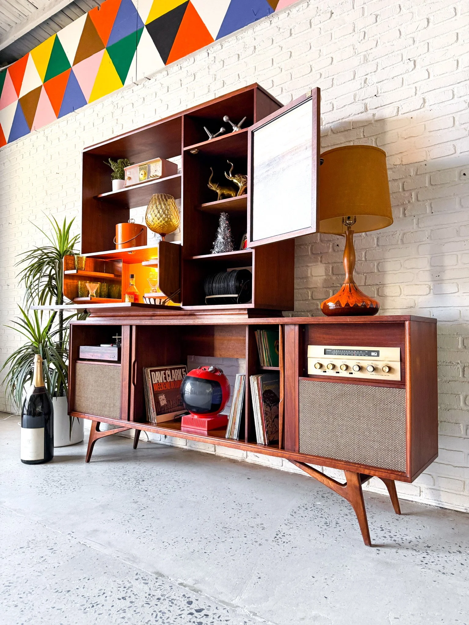 1960s two-piece oiled walnut stereo console media unit2.jpg