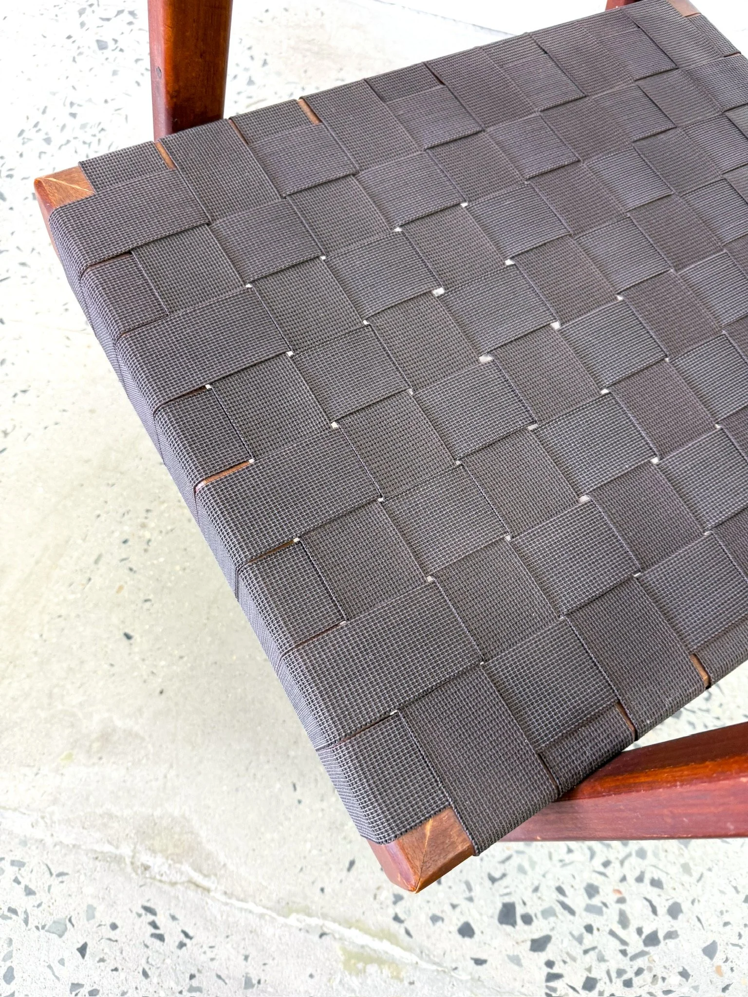 1950s Woven Strap Chair6.JPG