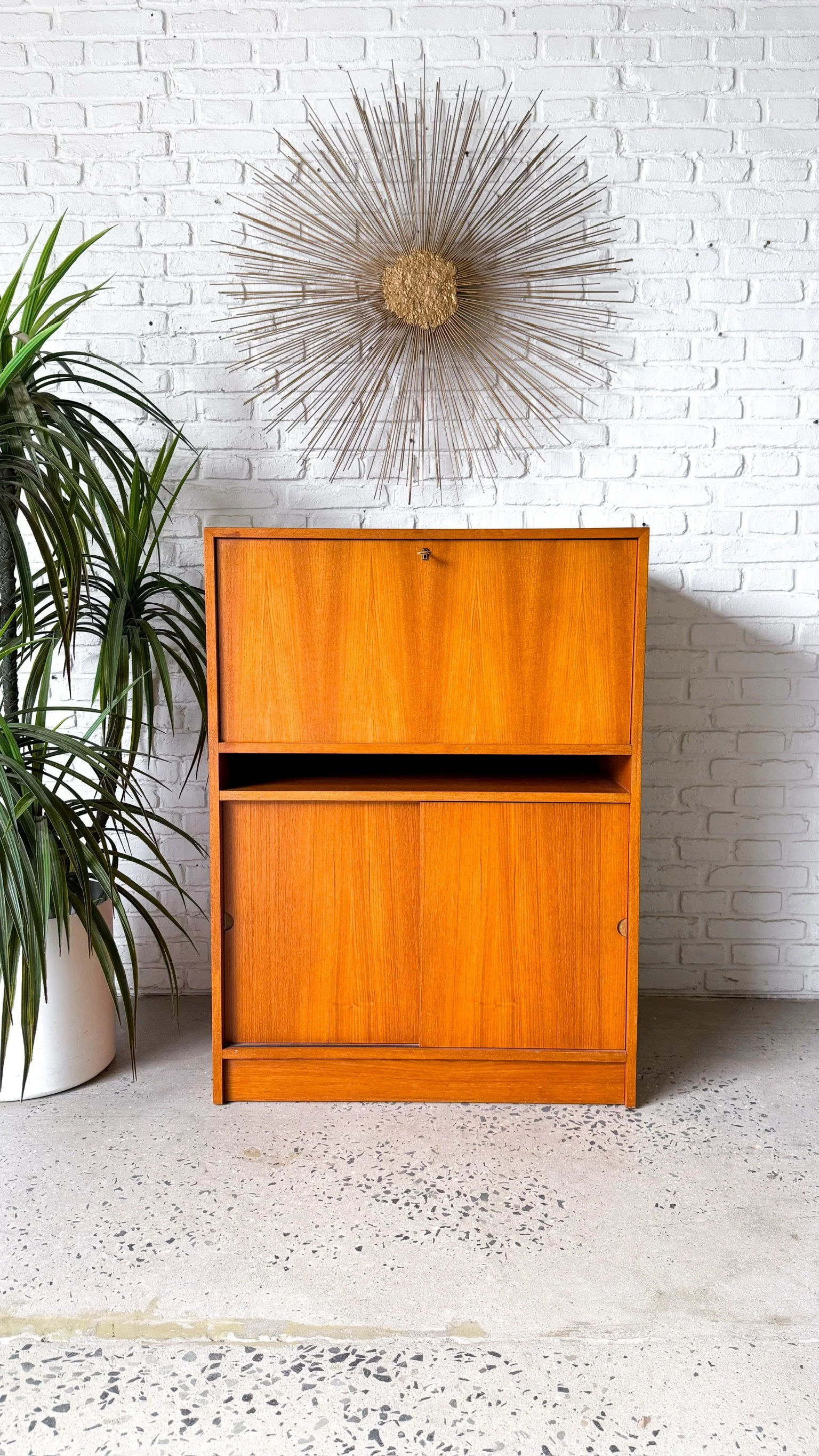 Teak Desk or Bar with fold down flap2.jpg