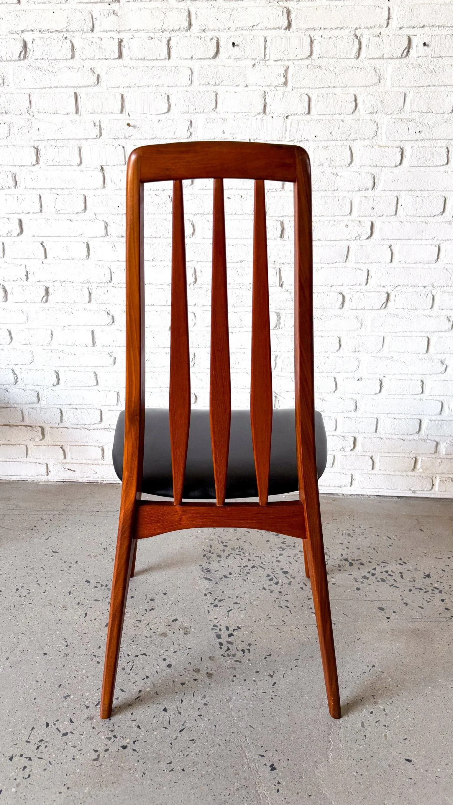 6 danish modern teak “eva” dining chairs by niels koefoed10.jpg