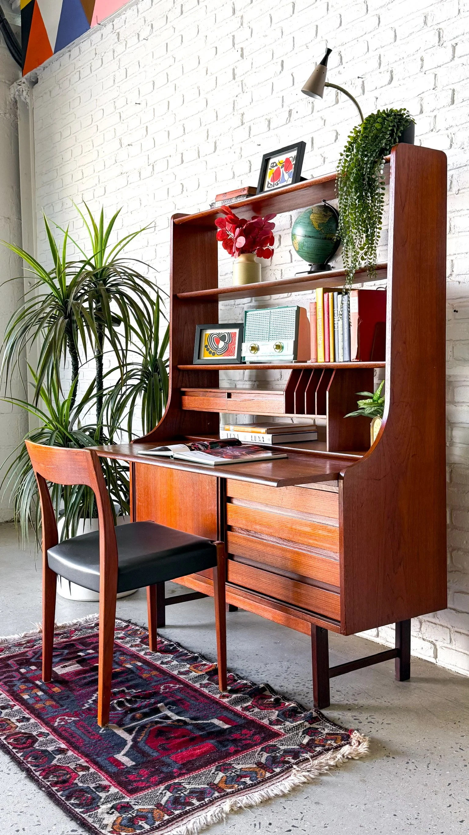 Danish Modern Teak Secretary Desk circa 1960s4.jpg