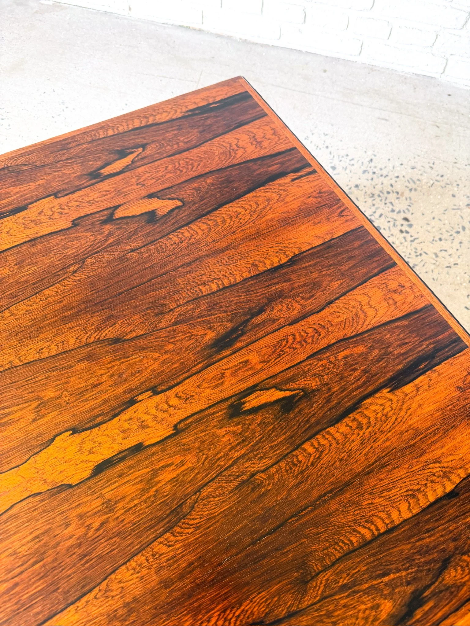 Danish Modern Rosewood Square Coffee Table5.jpg