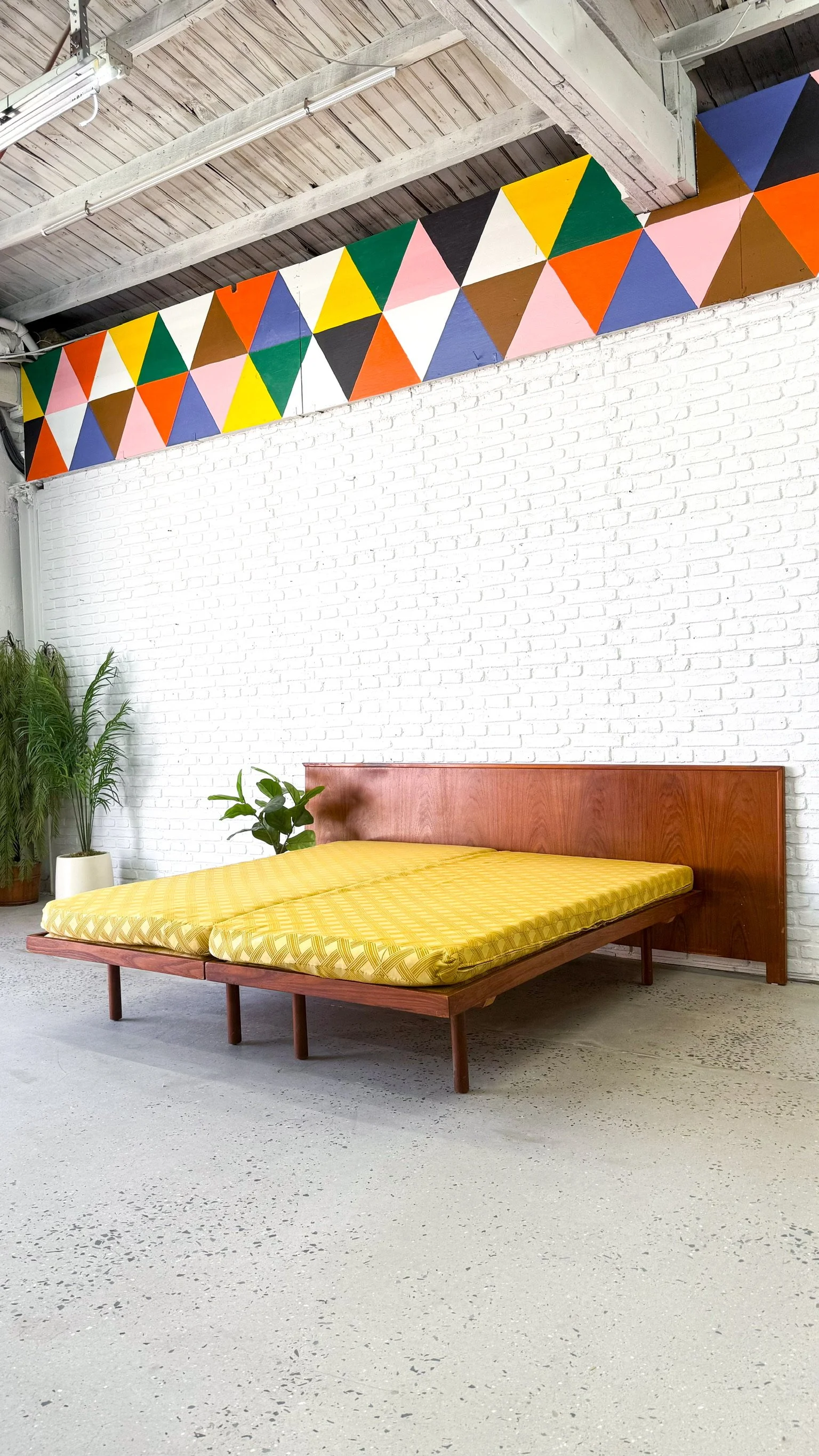 Twin Beds and Teak Headboard16.JPG