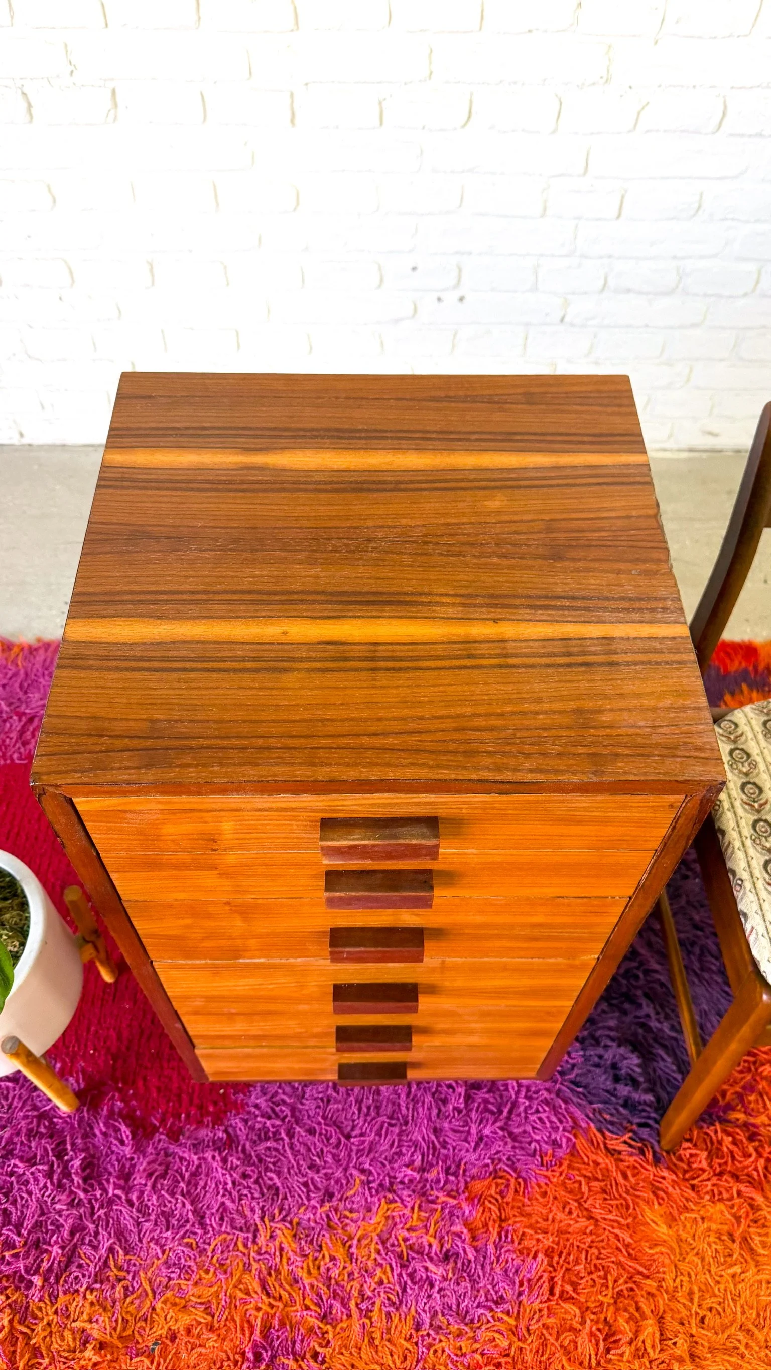 Mid Century Walnut Lingerie Chest or small chest of drawers3.jpg