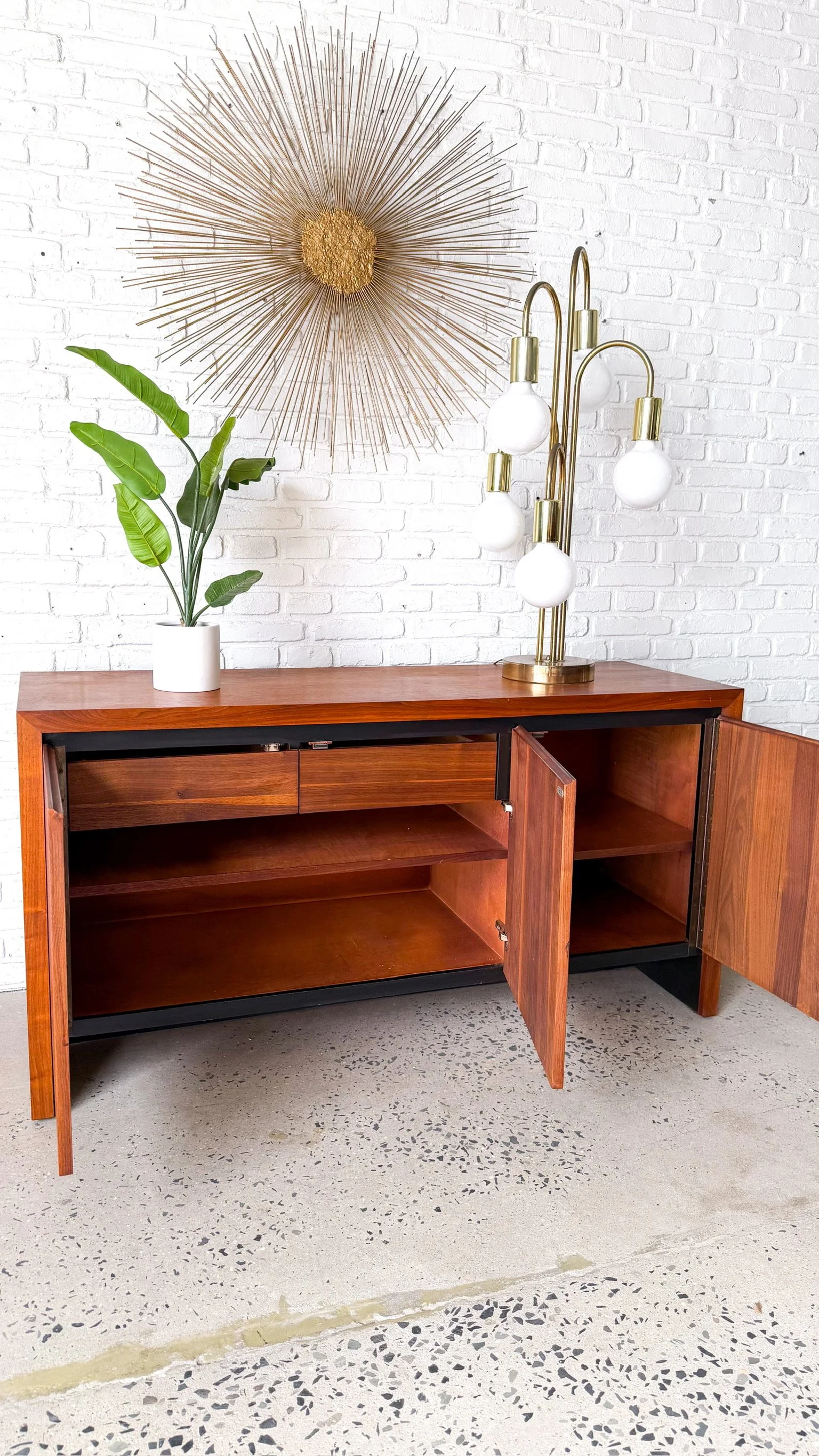 Designer Arthur Umanoff for Dillingham Walnut Credenza9.jpg