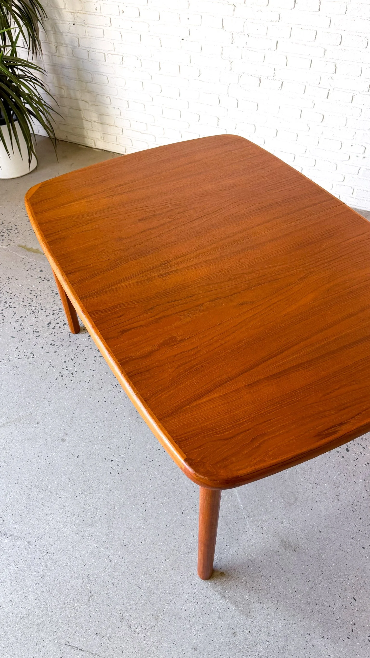 Danish Teak Dining Table with Flip Out Leaf3.jpg