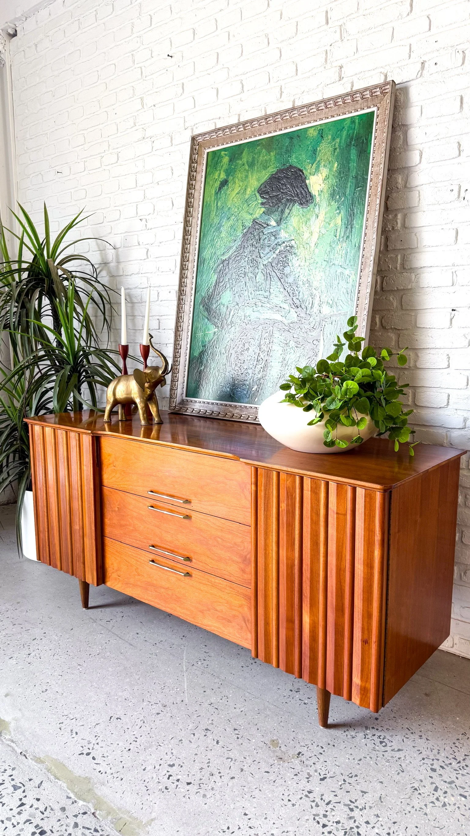 1960s Walnut Credenza by United Furniture Co. (Copy)