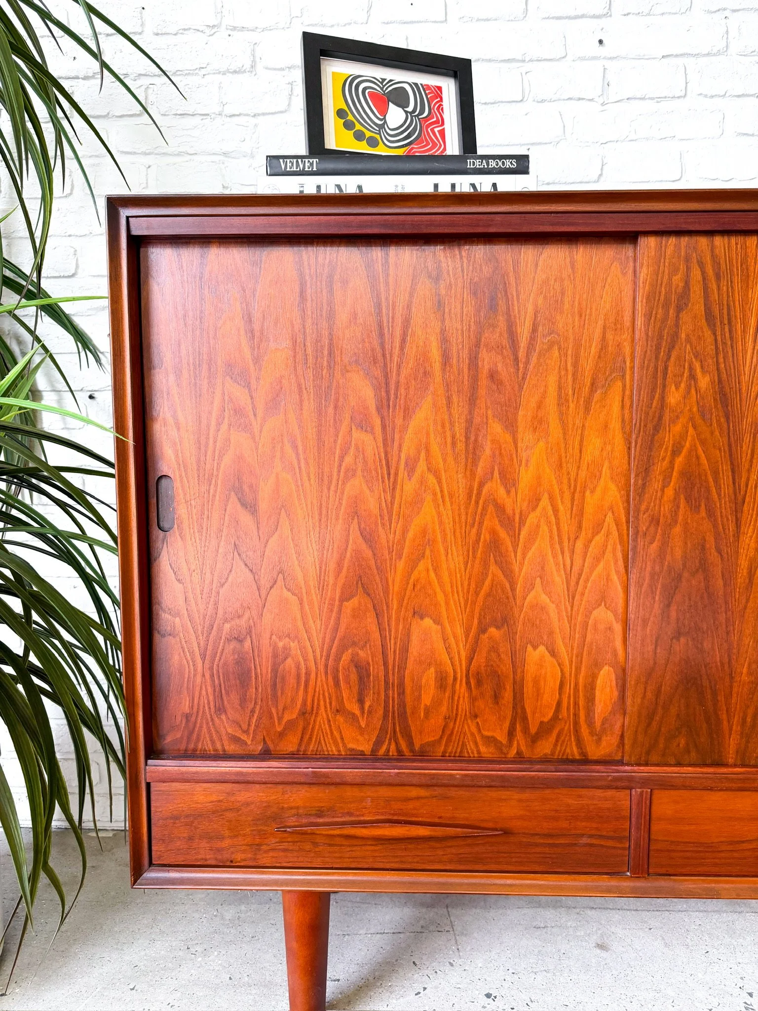 Specialty Woodcraft Walnut Bookcase Sideboard14.jpg