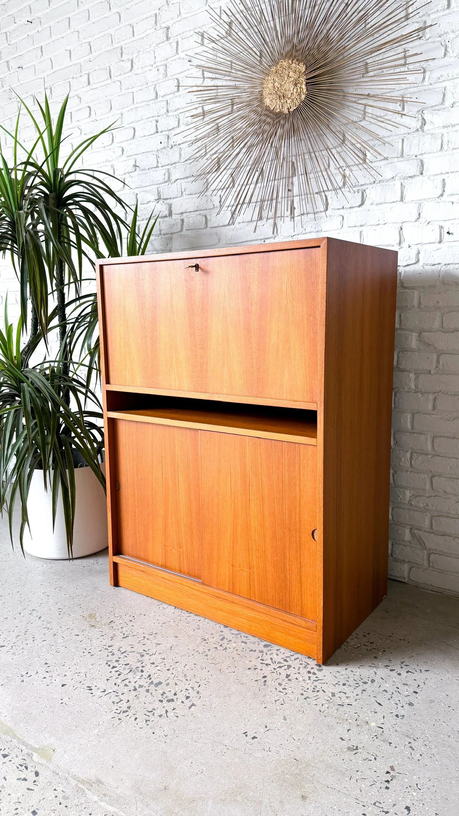 Teak Desk or Bar with fold down flap3.jpg