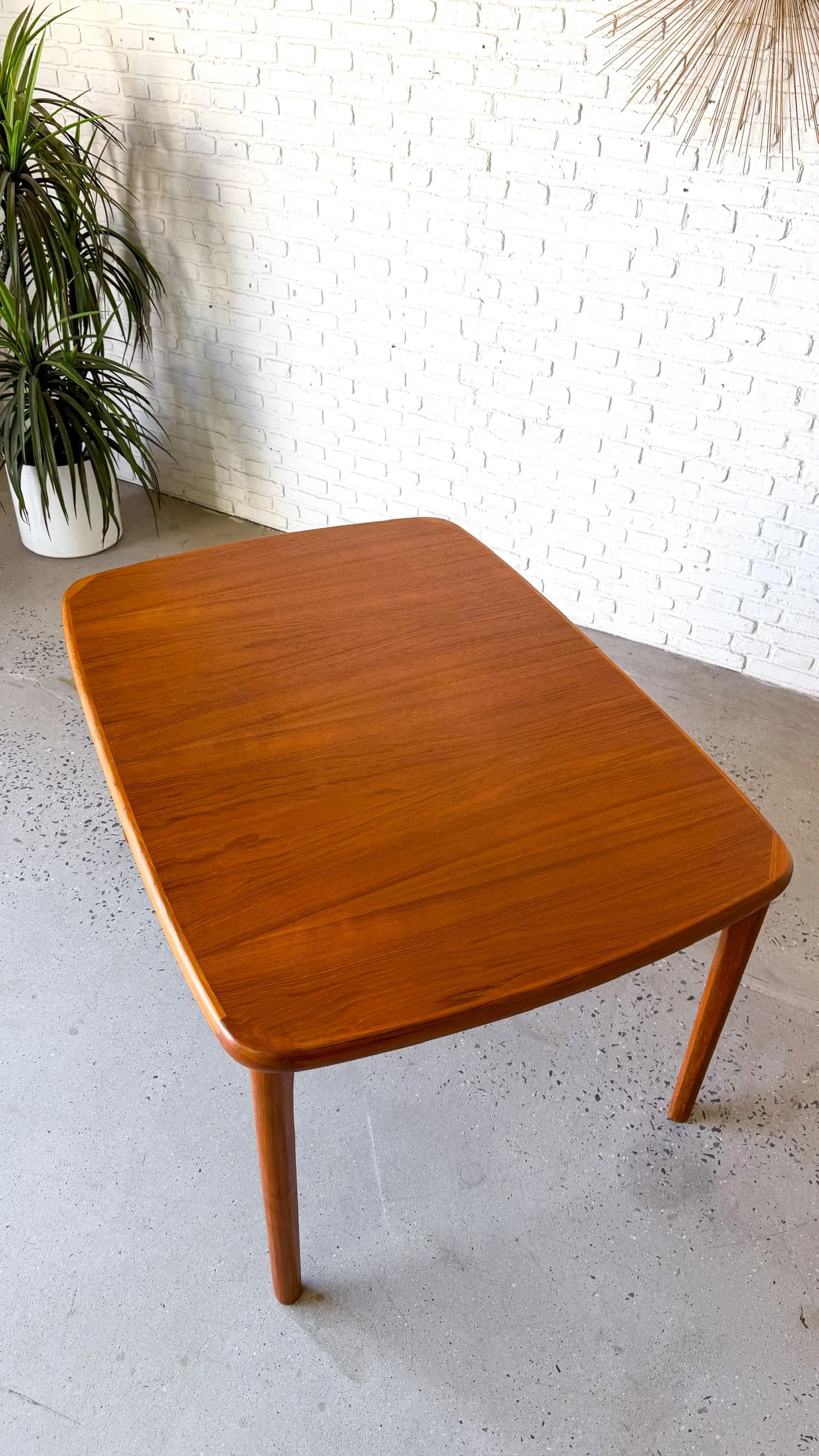 Danish Teak Dining Table with Flip Out Leaf4.jpg