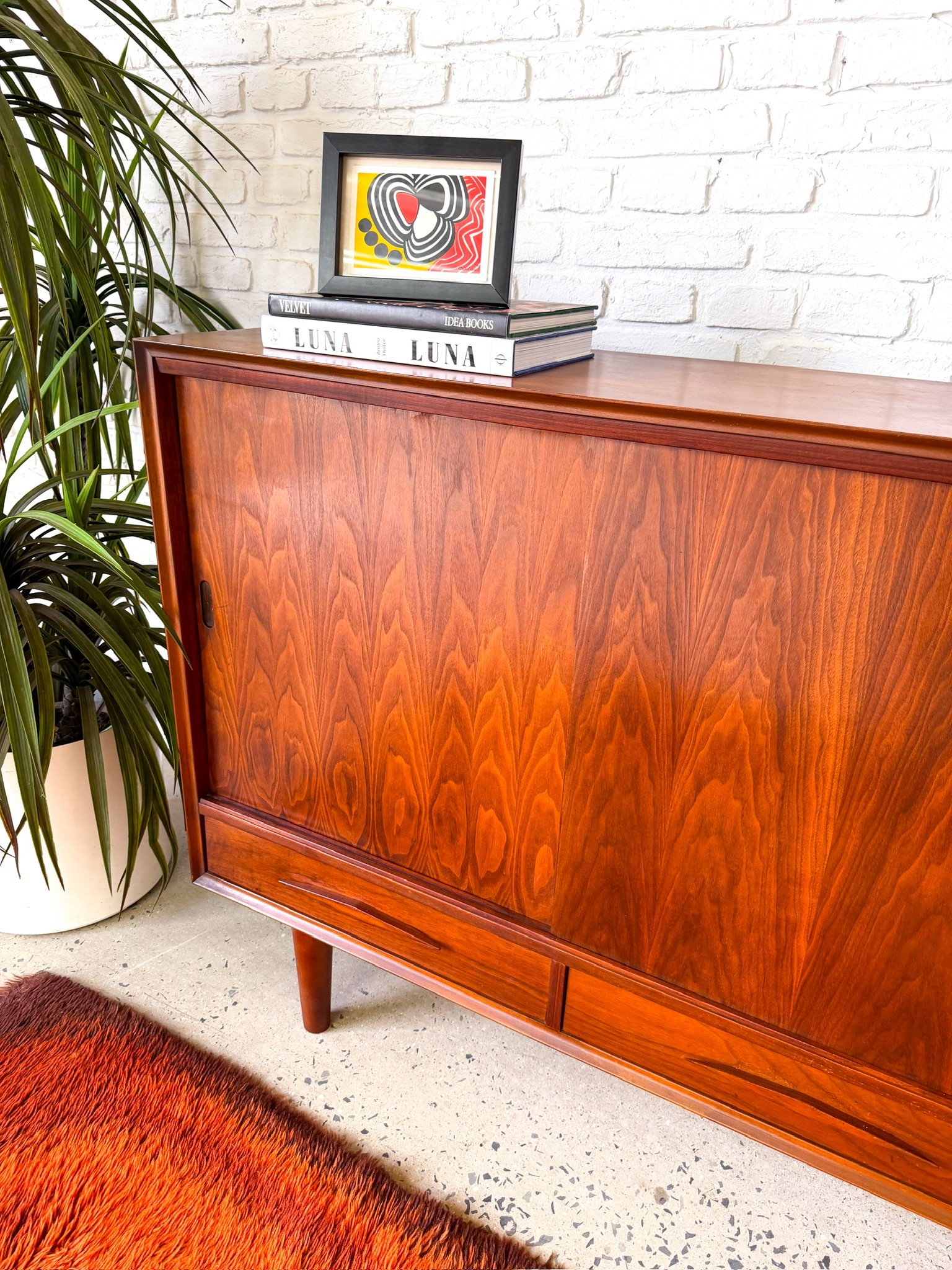 Specialty Woodcraft Walnut Bookcase Sideboard10.jpg