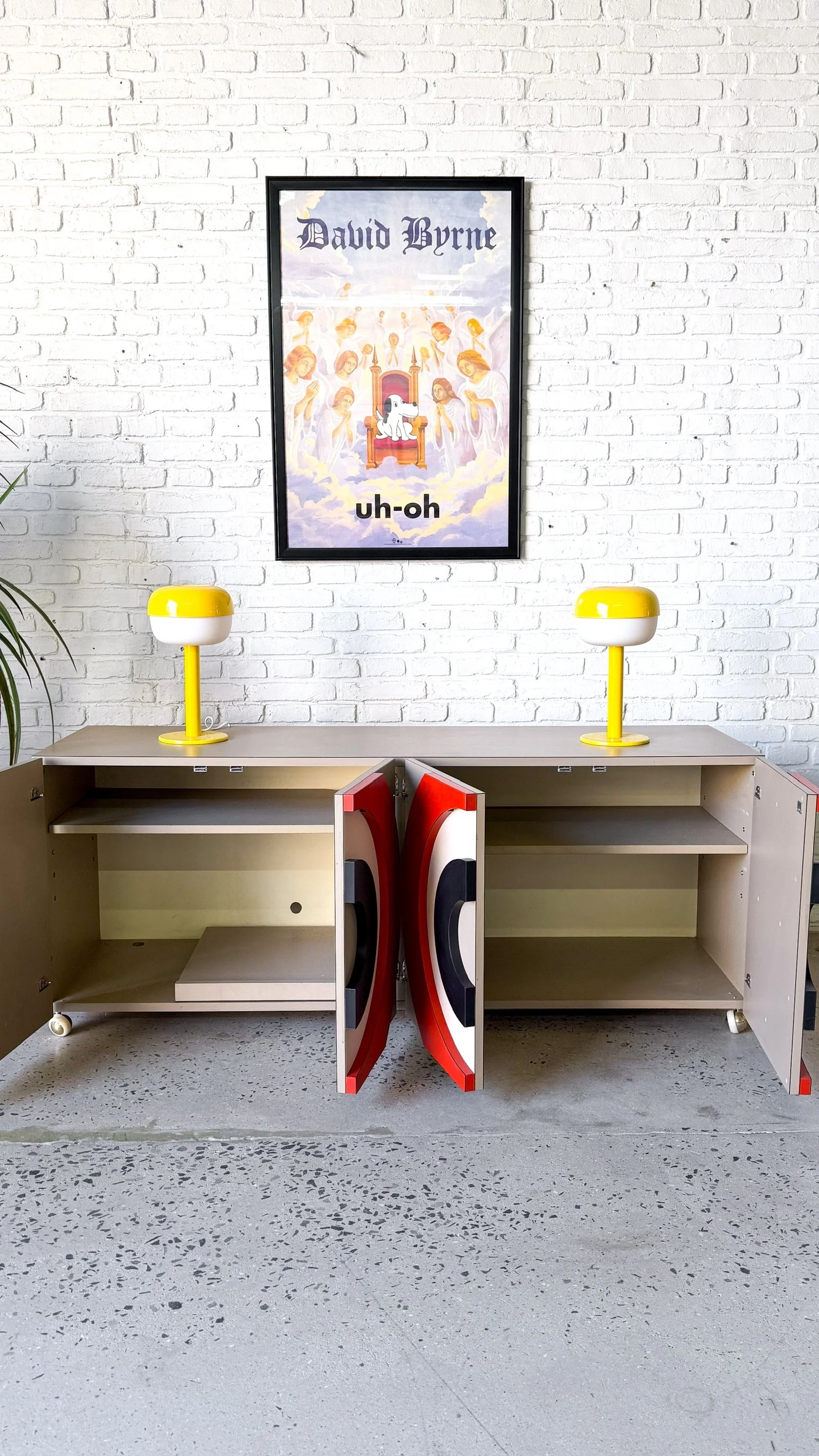 Custom Vintage Record Cabinet with Circles Design6.jpg