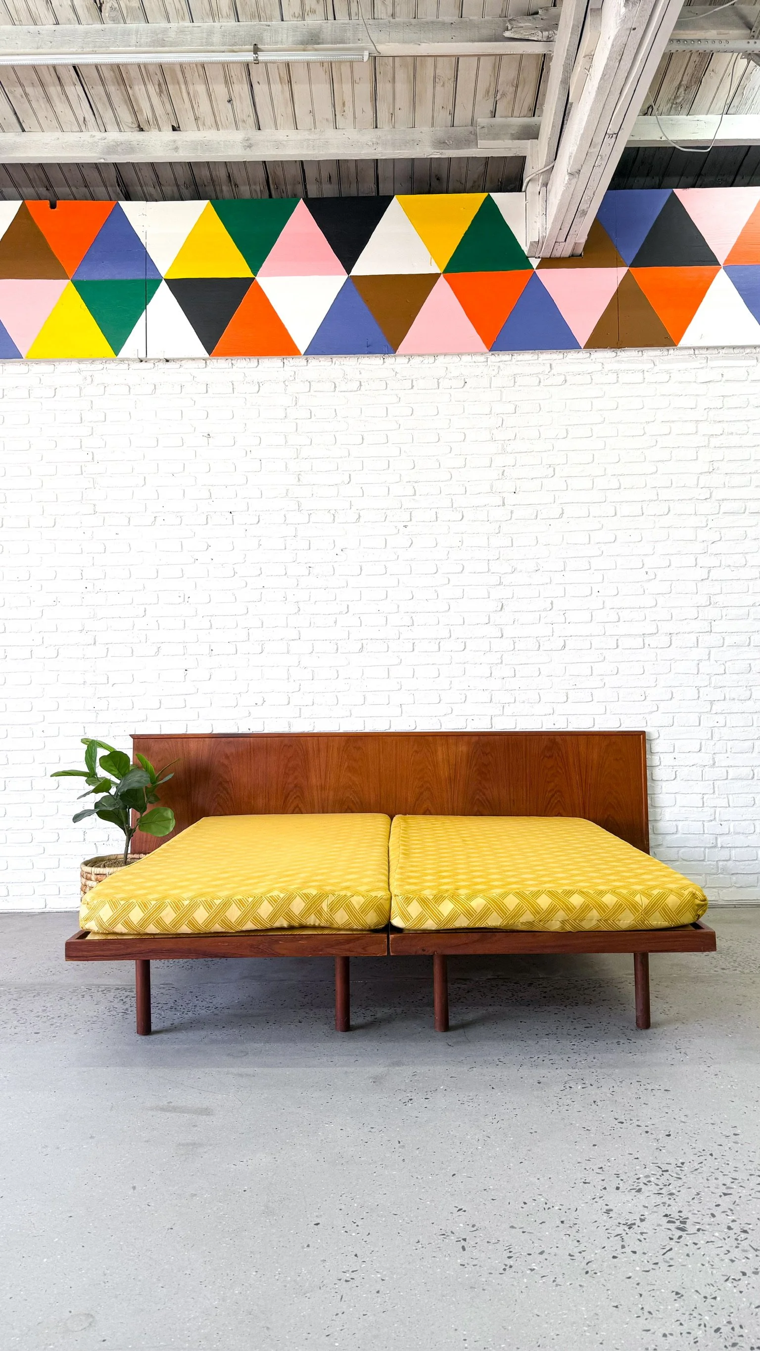 Twin Beds and Teak Headboard5.JPG