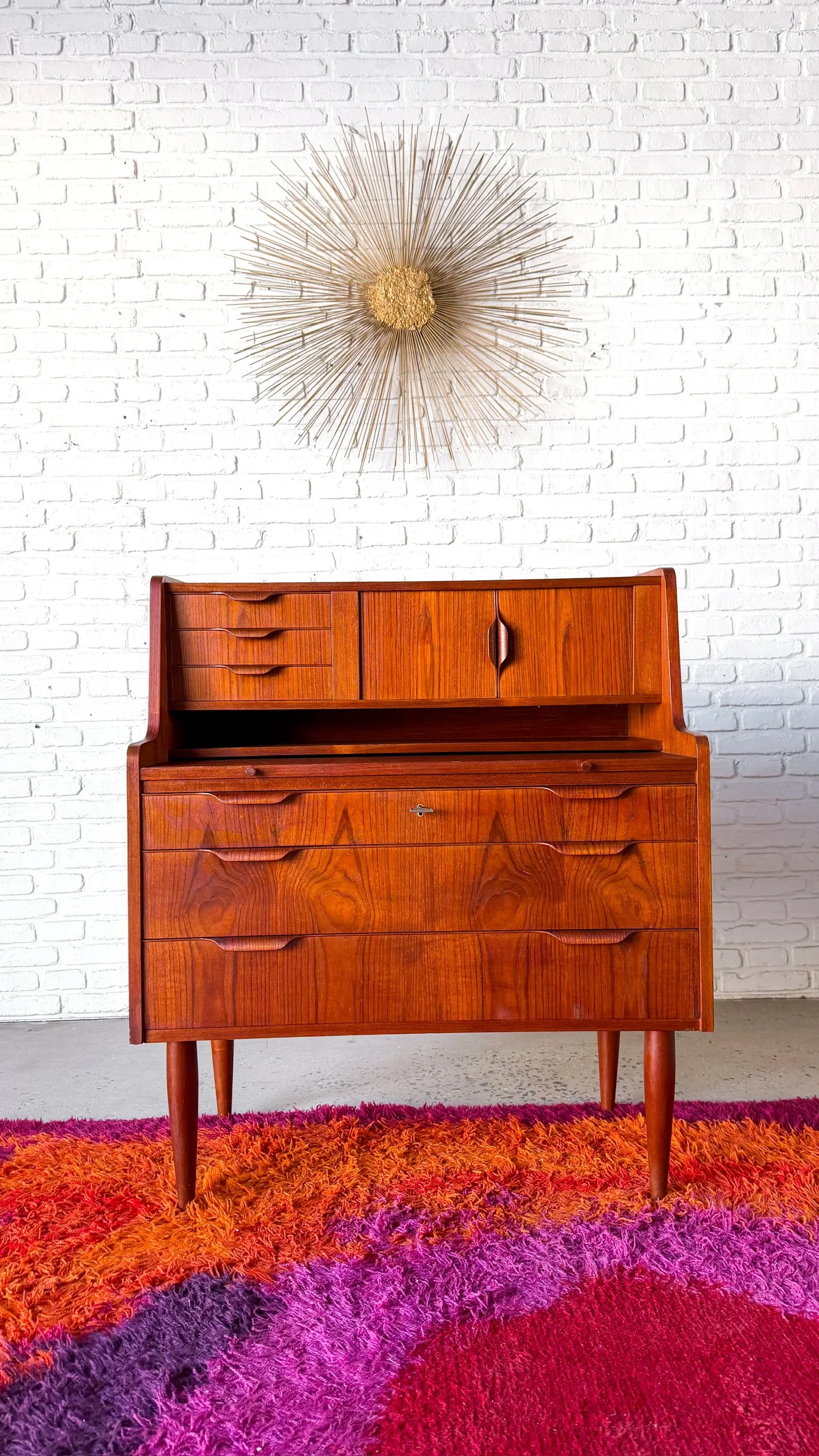Danish Modern Teak Secretary Desk1.jpg
