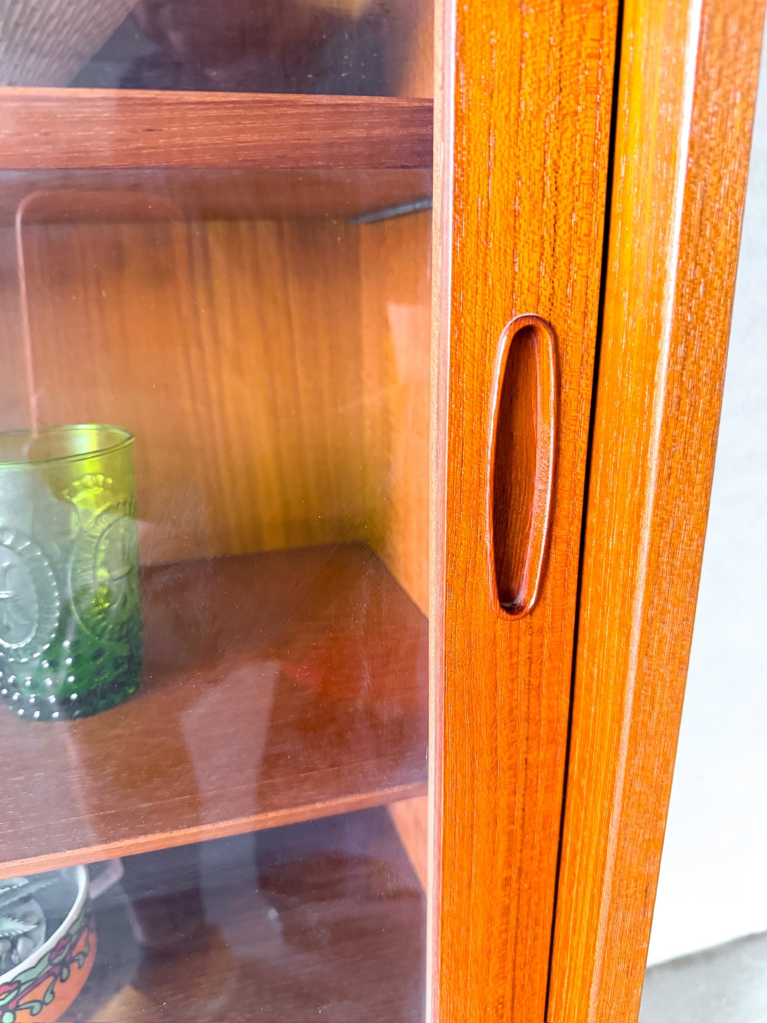 Danish Modern Teak Bookcase Curio Cabinet by Poul Hundevad5.jpg