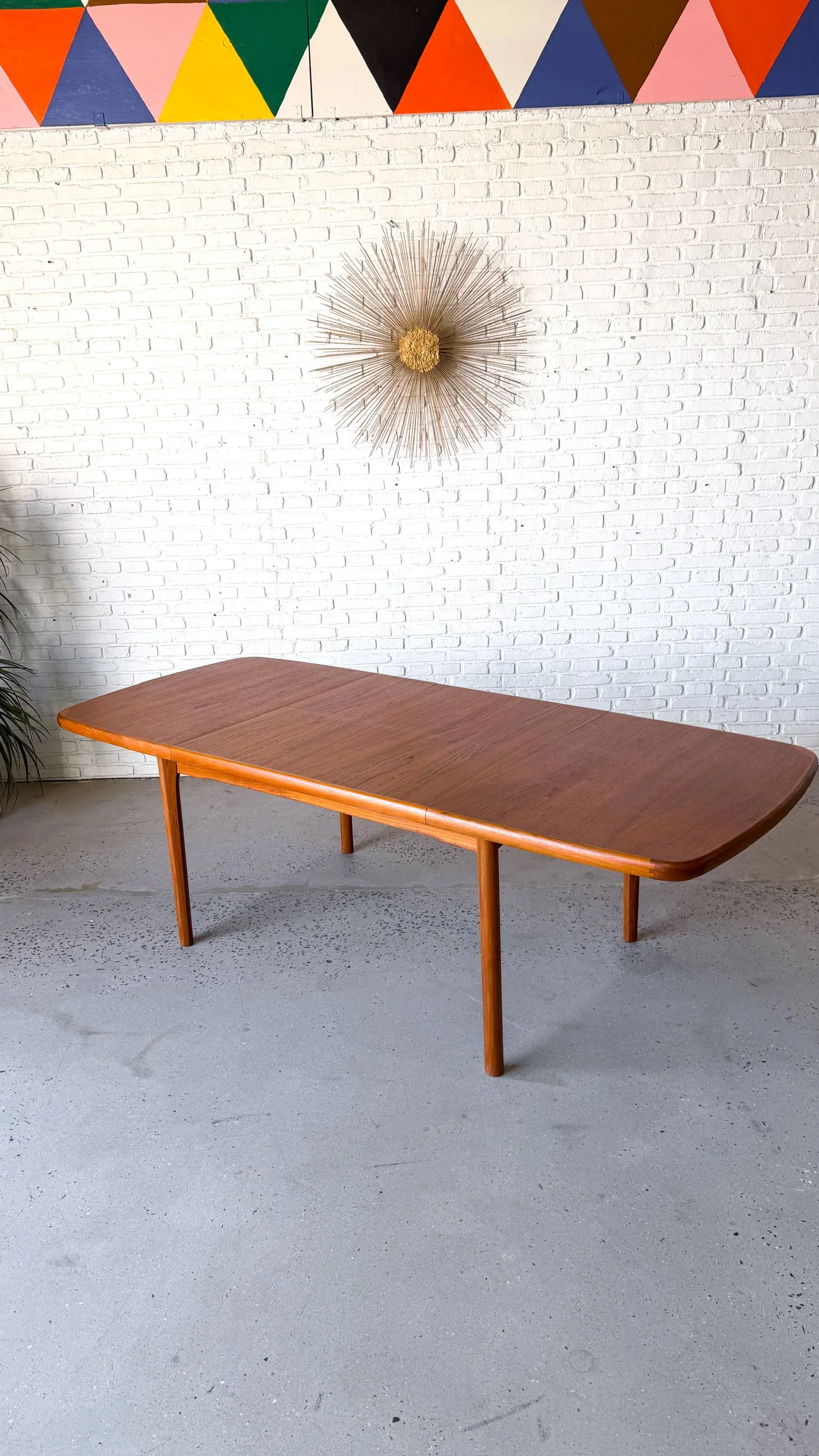 Danish Teak Dining Table with Flip Out Leaf10.jpg
