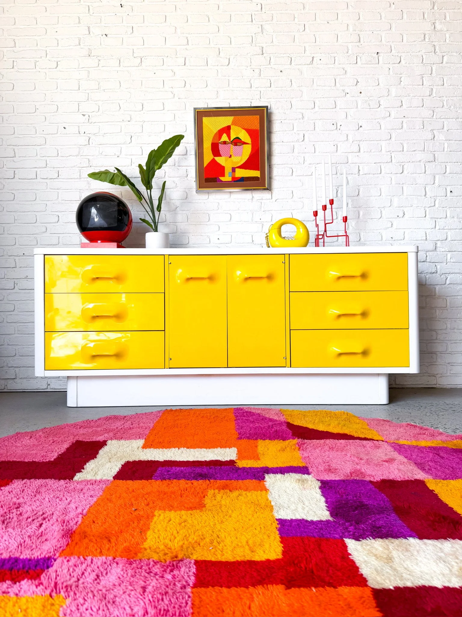 2 Rare Yellow Space Age Broyhill “Chapter One” Bedroom Set c.1960s2.jpg