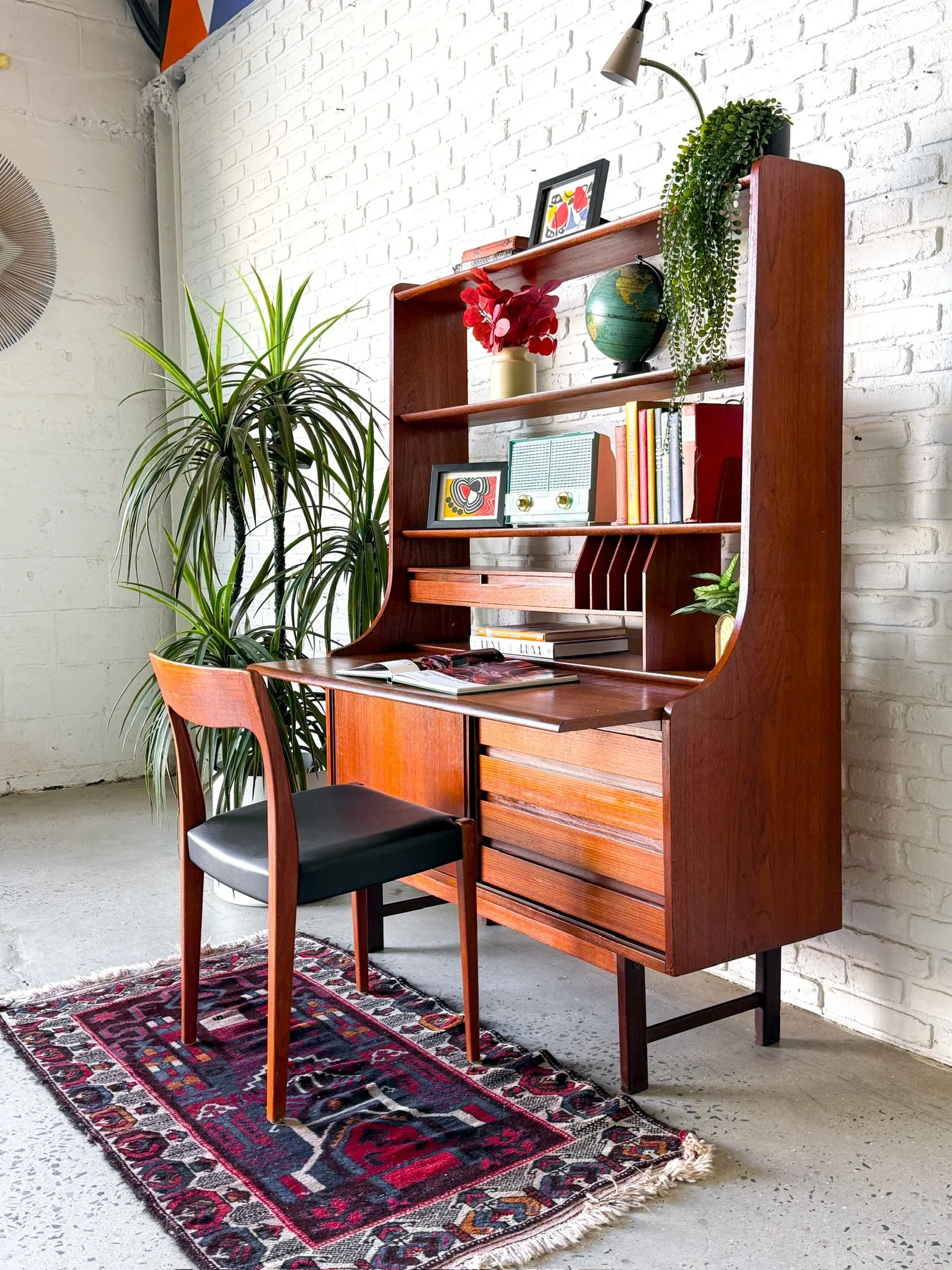 Danish Modern Teak Secretary Desk circa 1960s6.jpg
