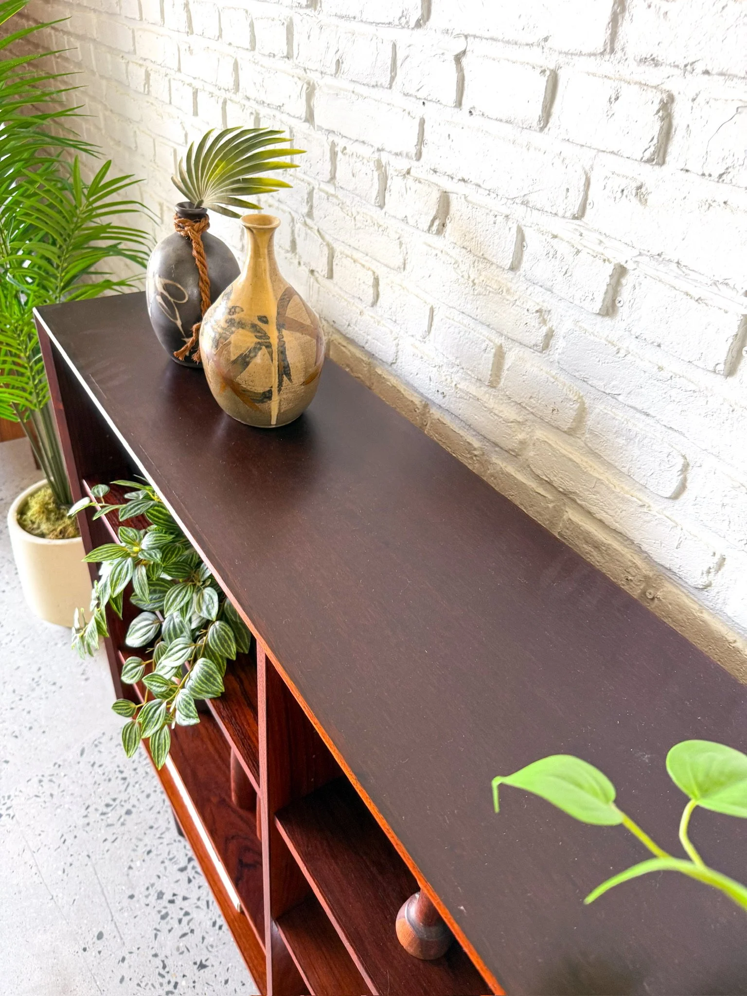 Danish Modern Rosewood Low Bookcase circa 1960s
