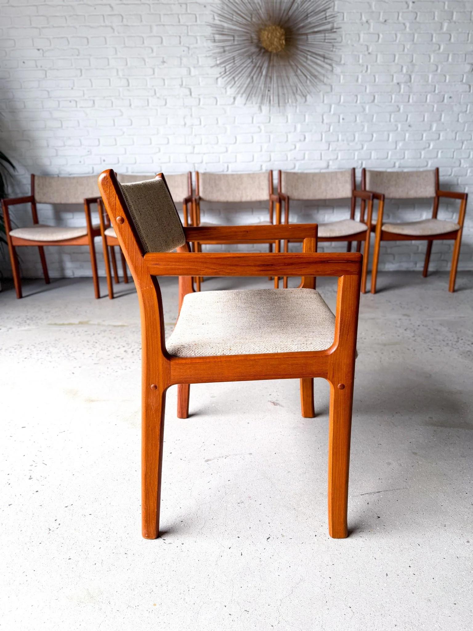 Teak Dining Chairs With Arms Set of 6 by D-Scan18.jpg