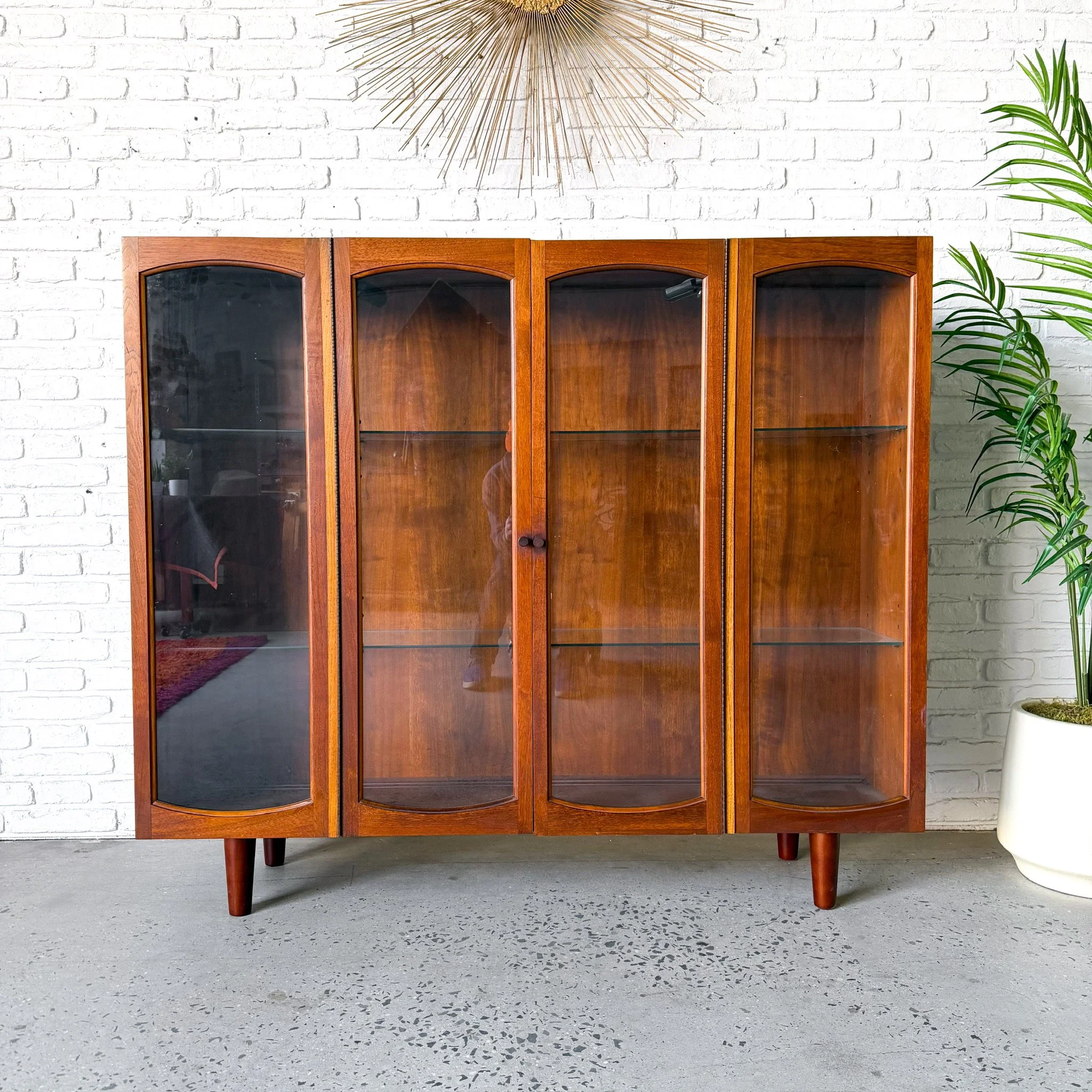 Mid Century Modern Walnut and Glass Curio Cabinet3.jpg
