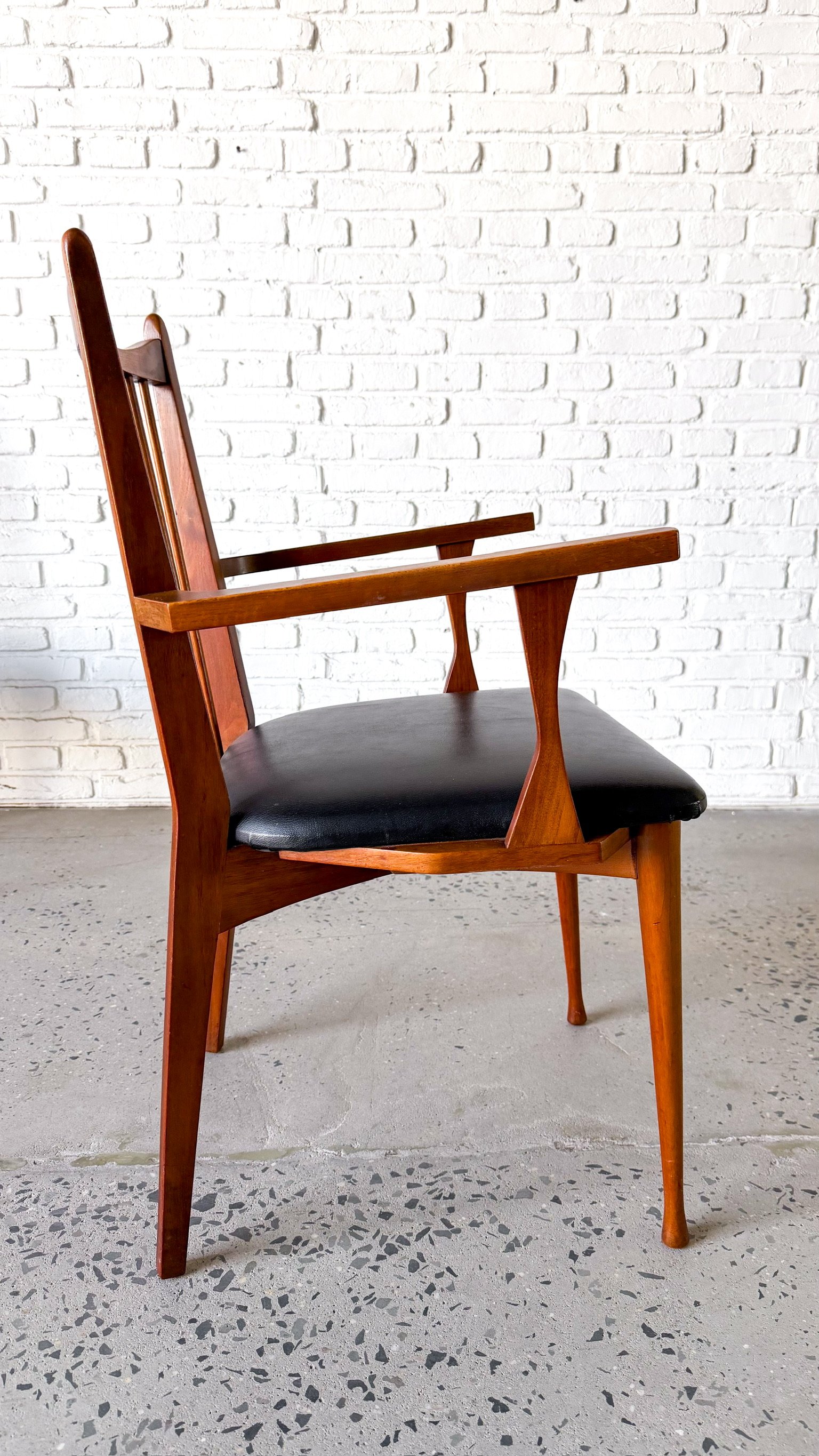 Mid Century Modern Walnut Dining Chairs with Spindle Backs16.jpg