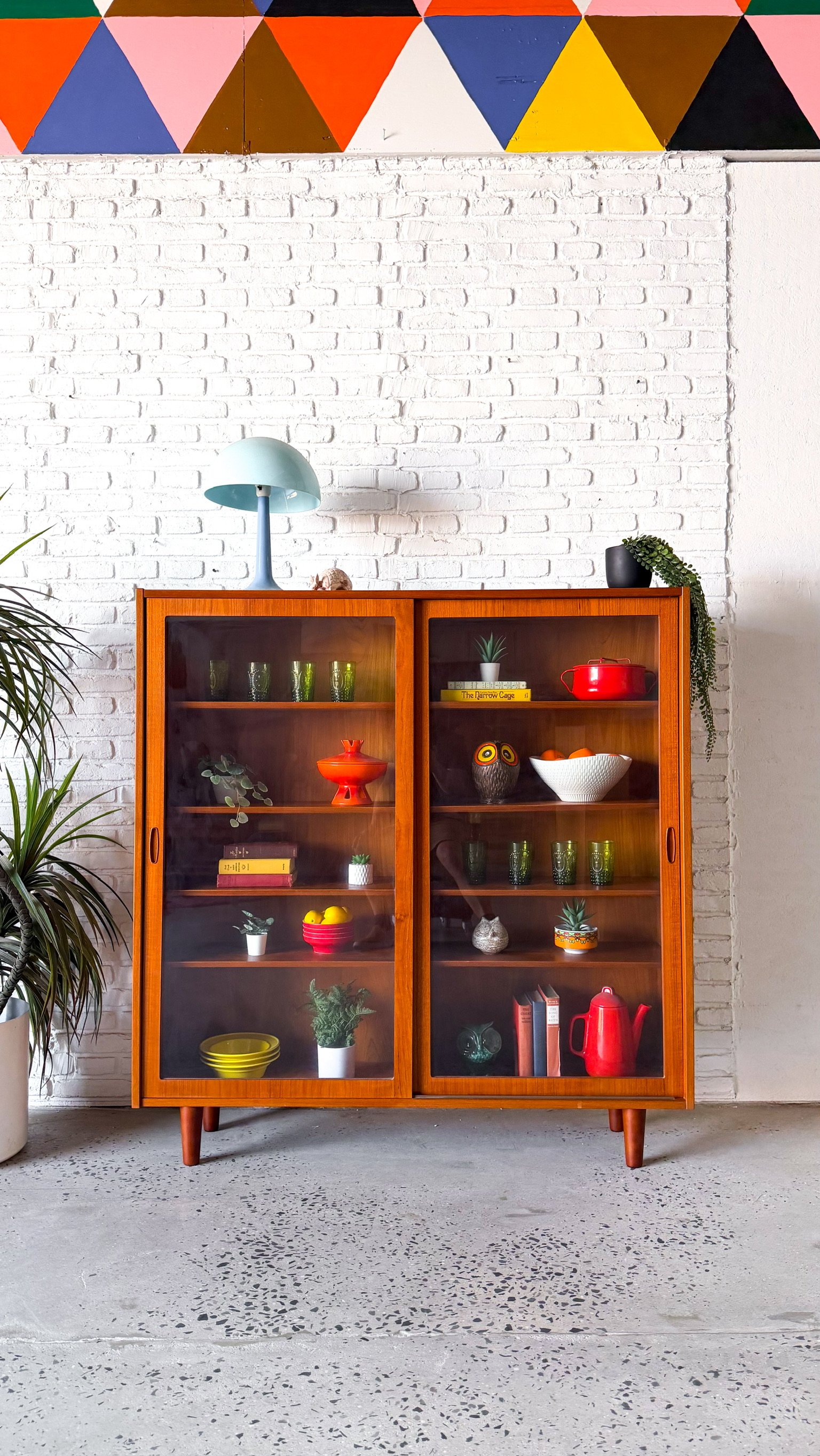 Danish Modern Teak Bookcase Curio Cabinet by Poul Hundevad2.jpg