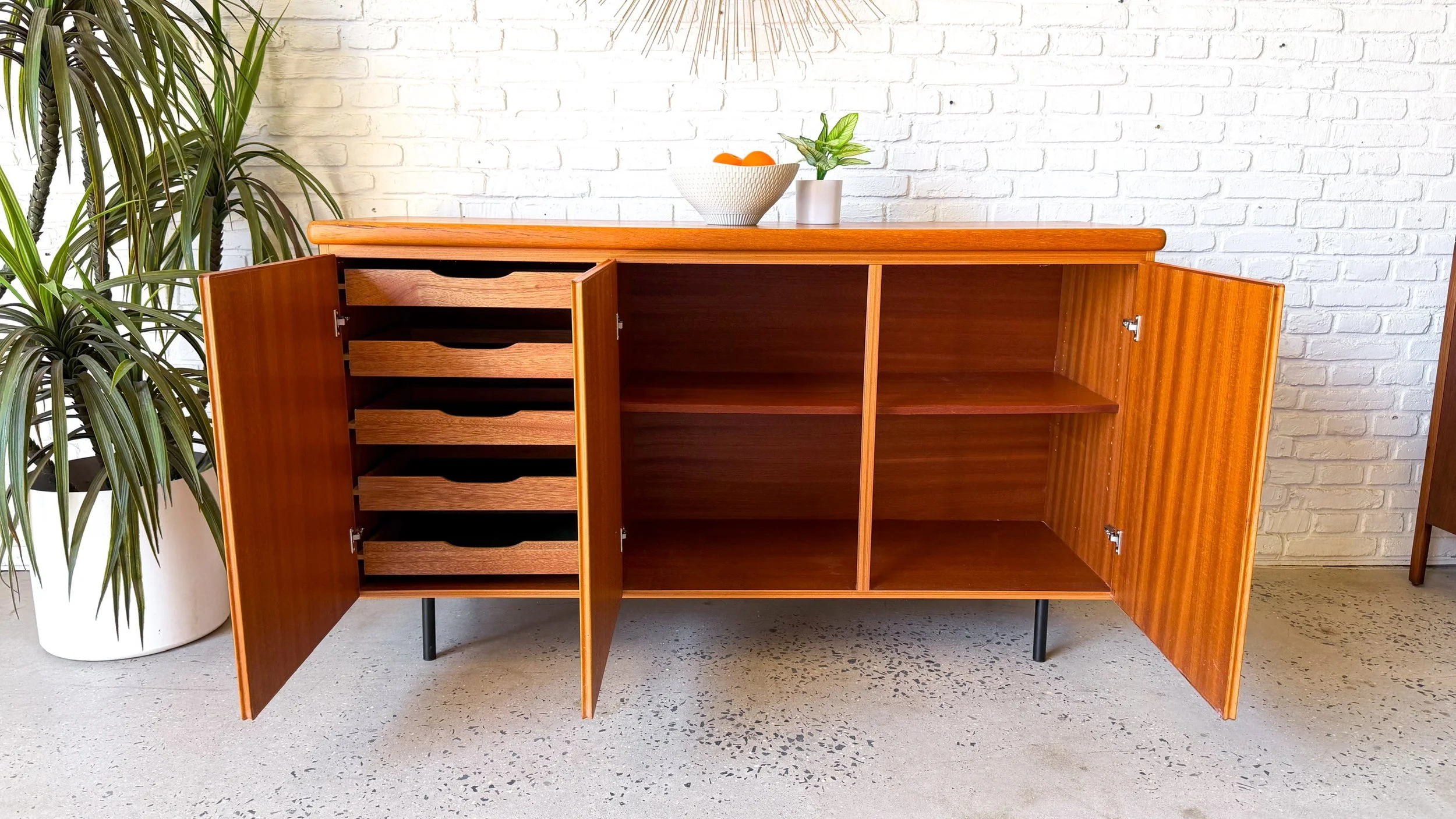 Danish modern teak server credenza8.jpg