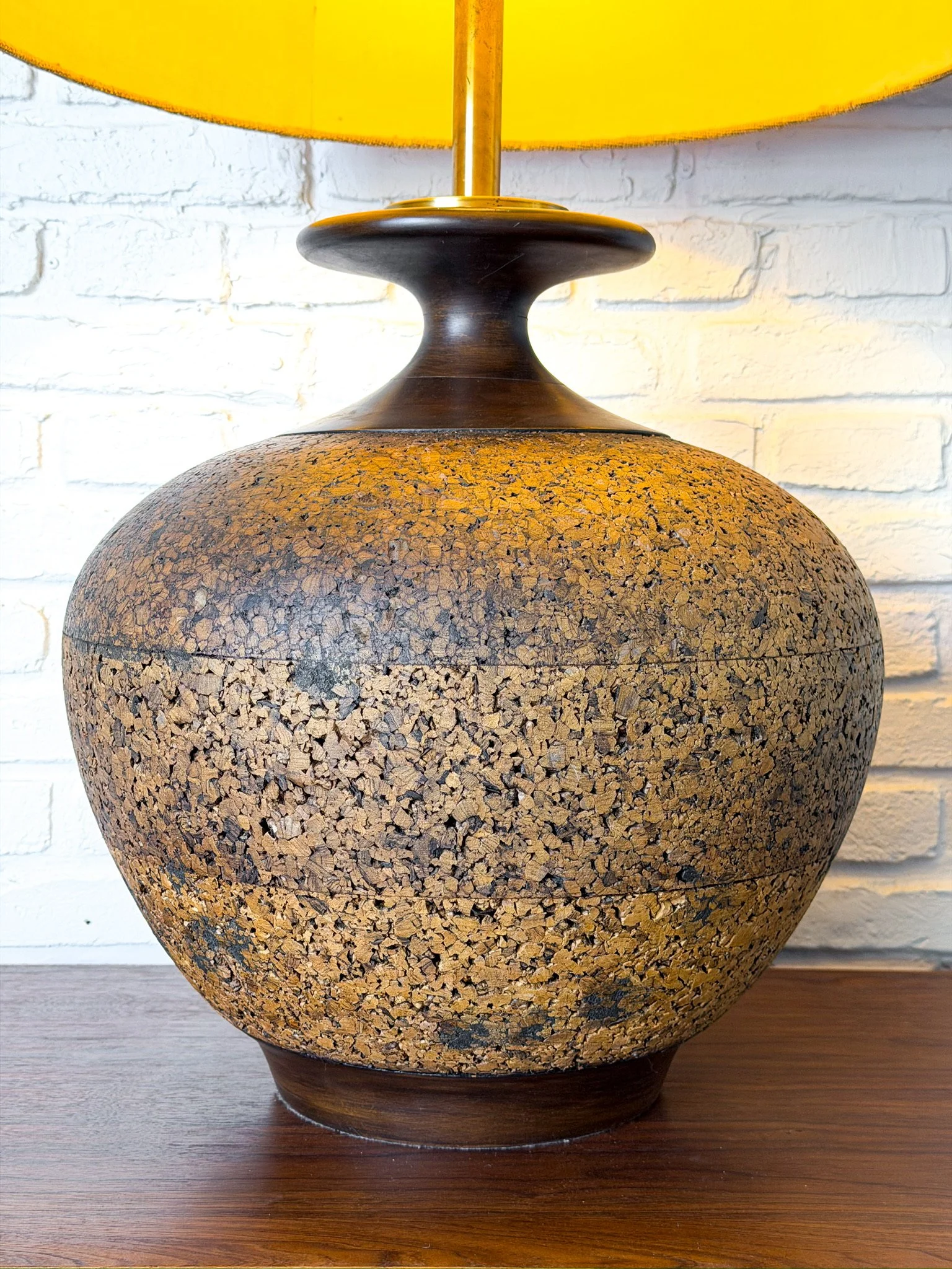Huge Mid Century Modern Cork Lamp5.jpg