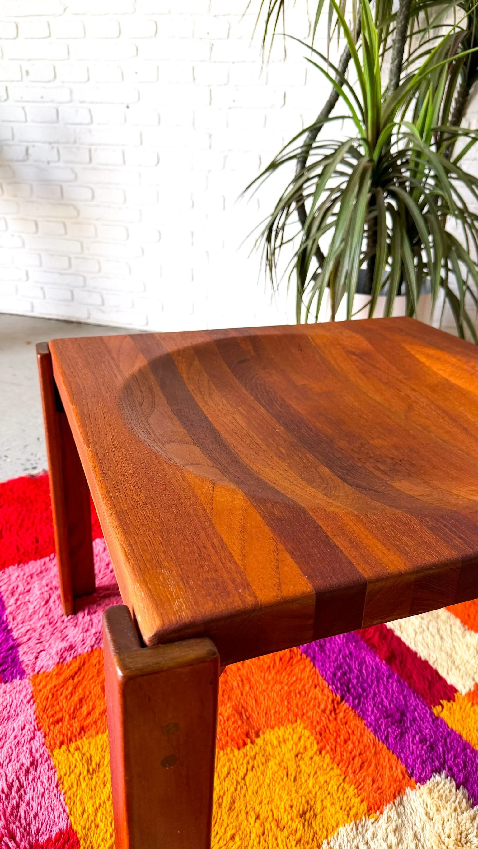 Danish Modern Solid Teak Side Tray Table by Jens Quistgaard for Källemo, Sweden5.jpg