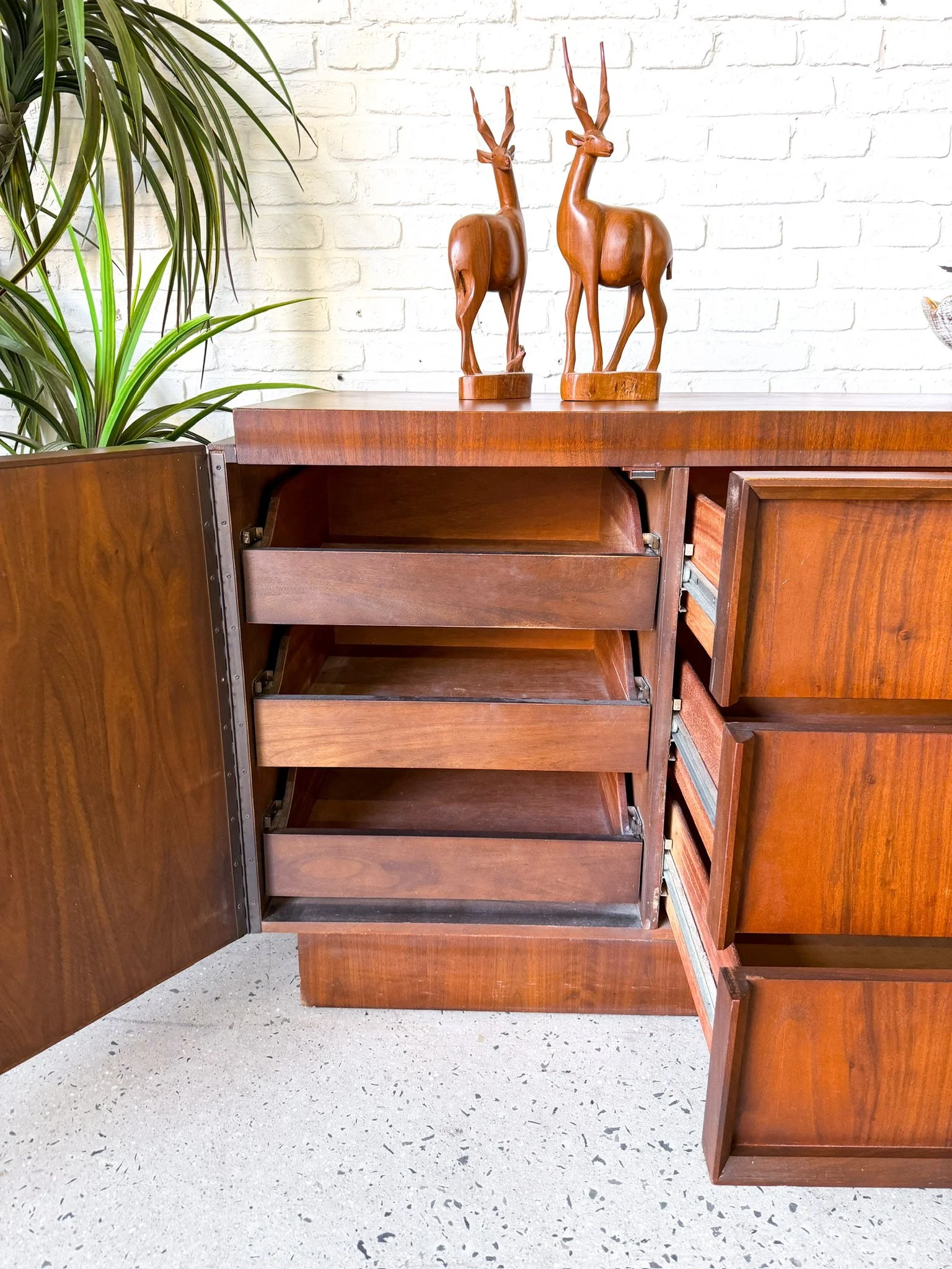 1960s Brutalist Walnut Lowboy Dresser by Tobago Canada11.jpg