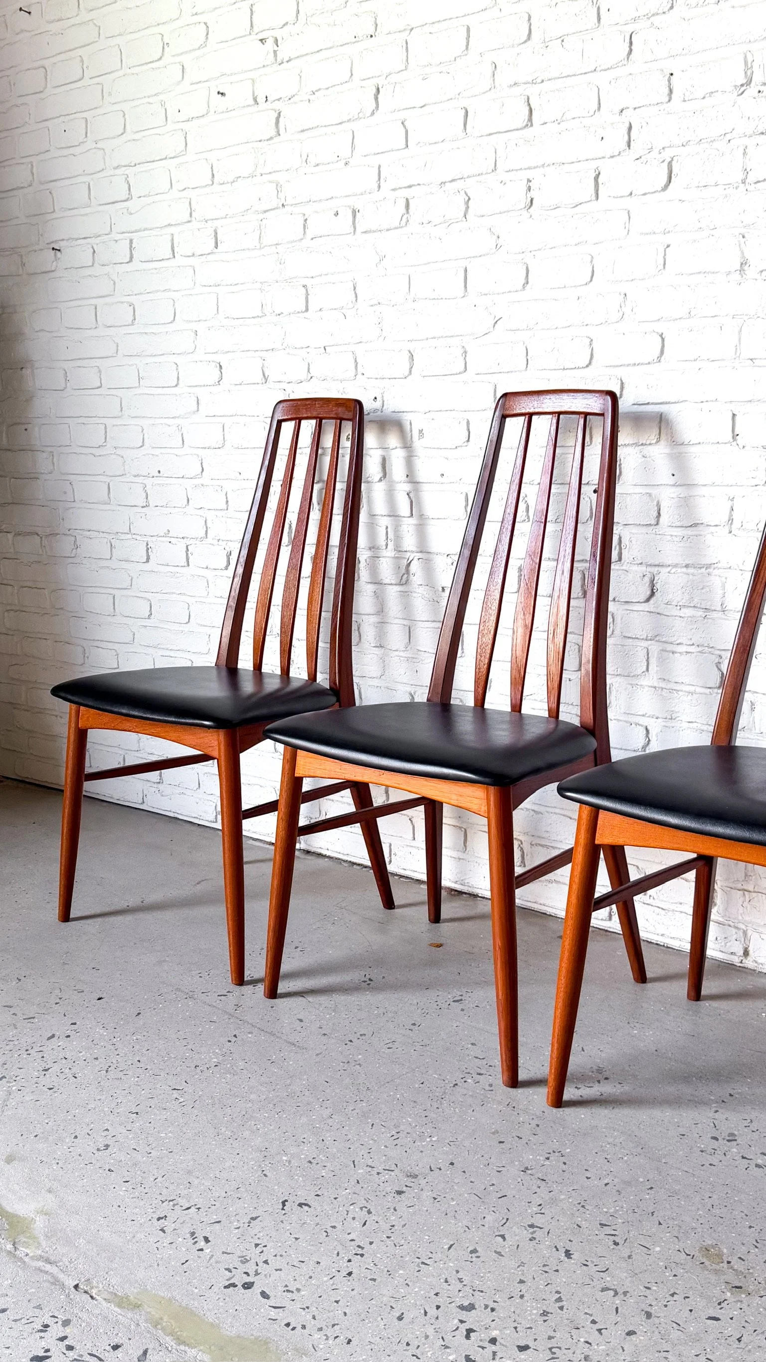 6 danish modern teak “eva” dining chairs by niels koefoed5.jpg