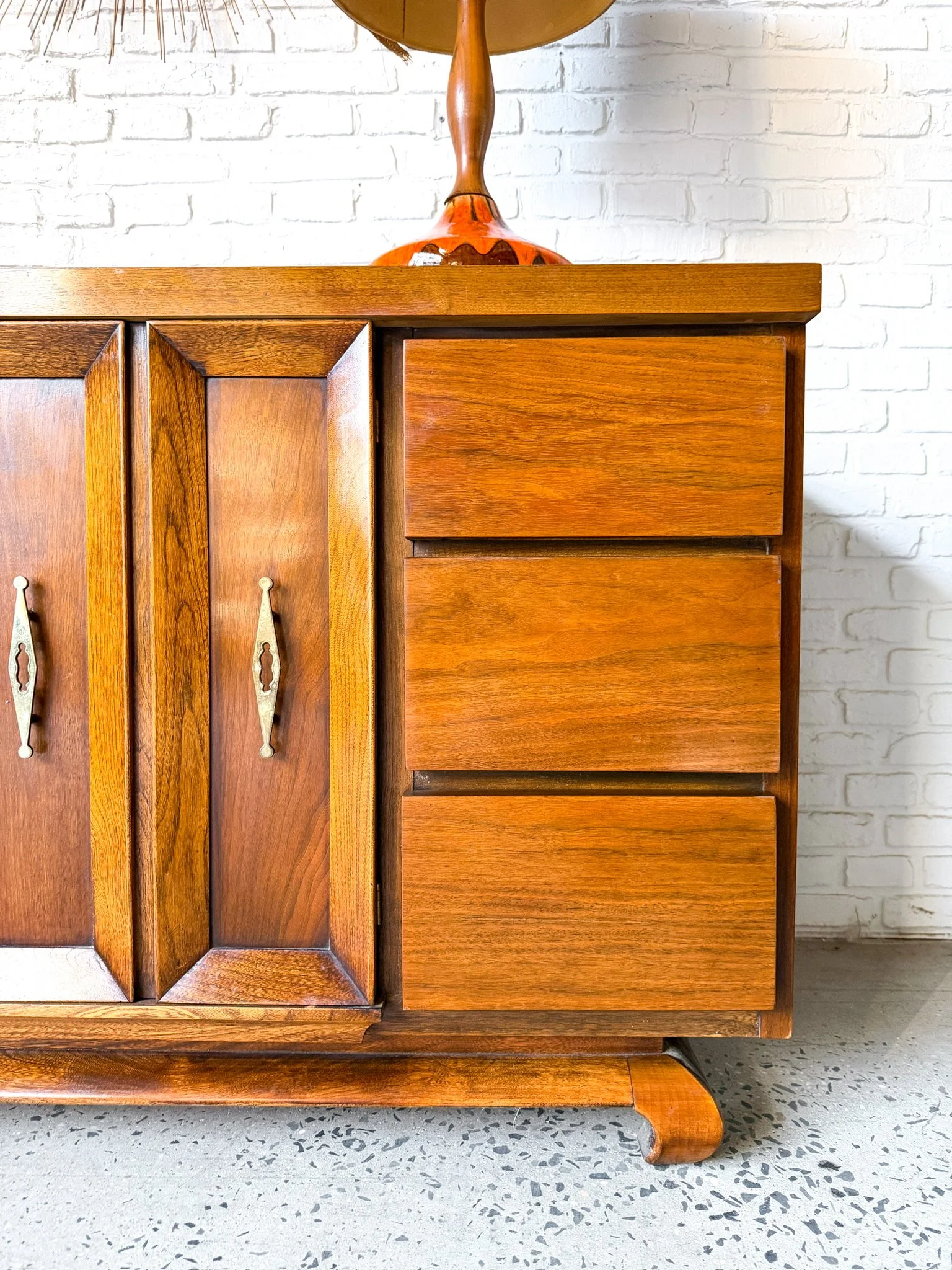 American of Martinsville walnut lowboy dresser3.jpg