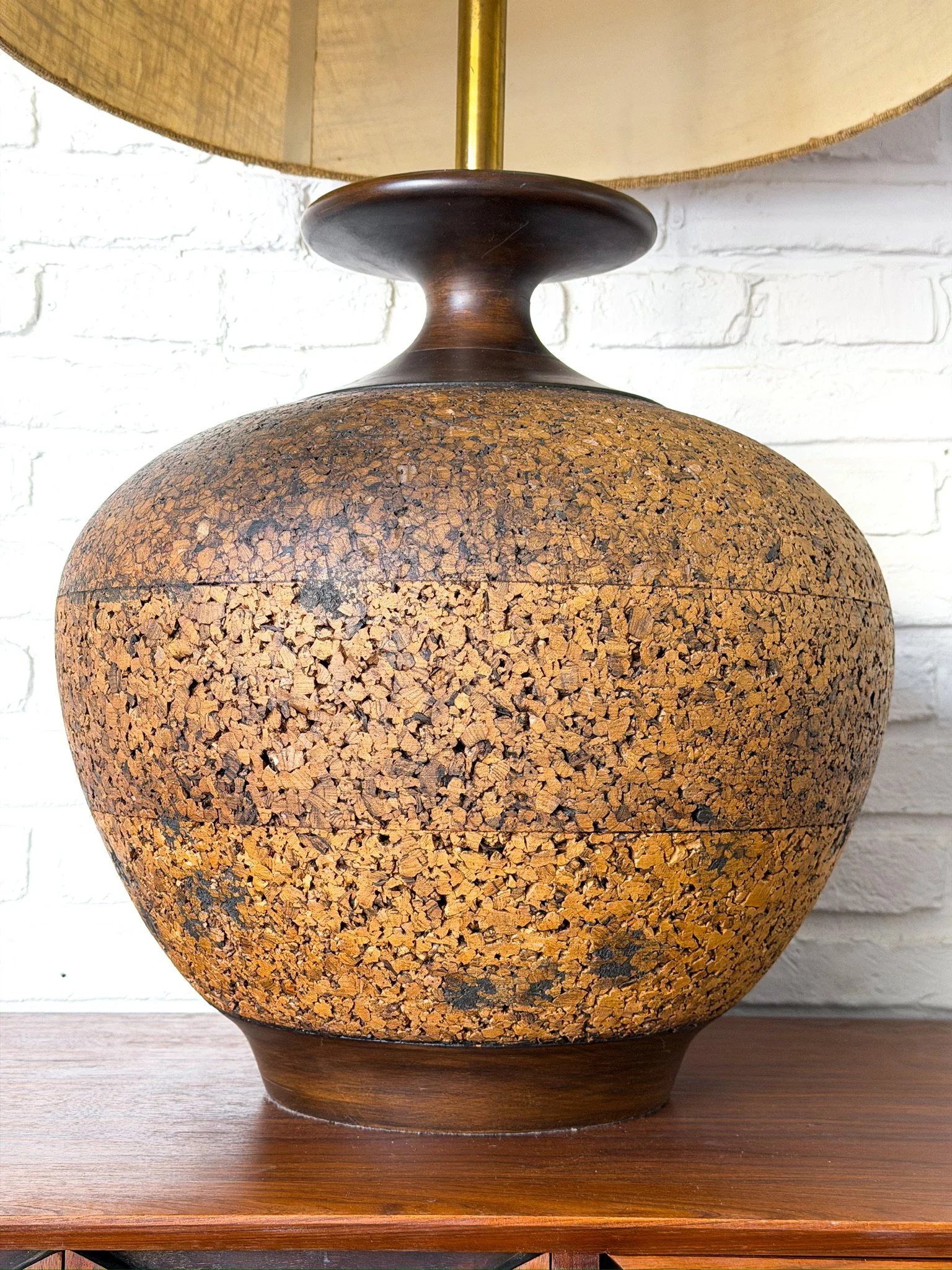 Huge Mid Century Modern Cork Lamp11.jpg