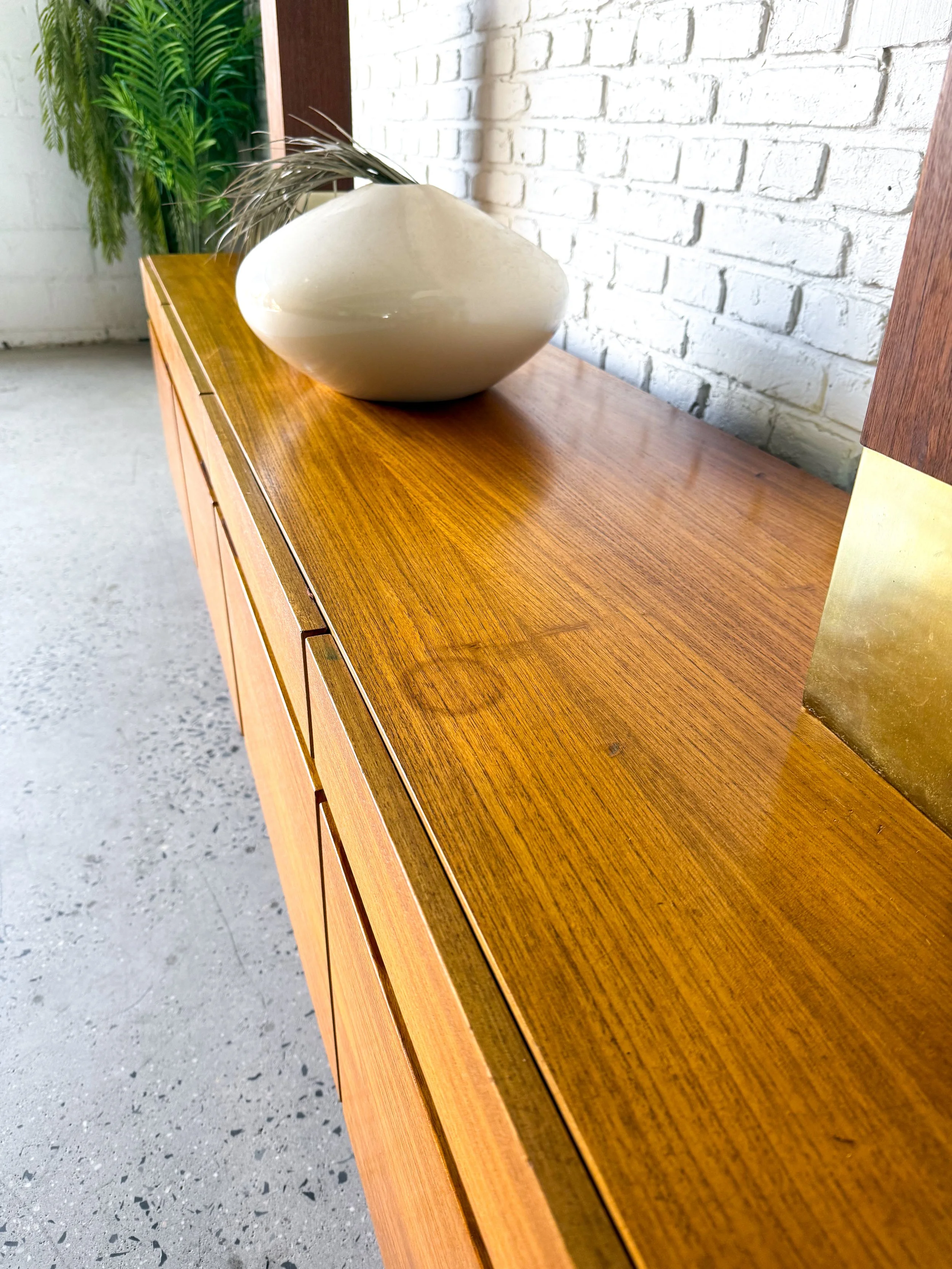 1970s XL Danish Teak Credenza Media Cabinet8.JPG