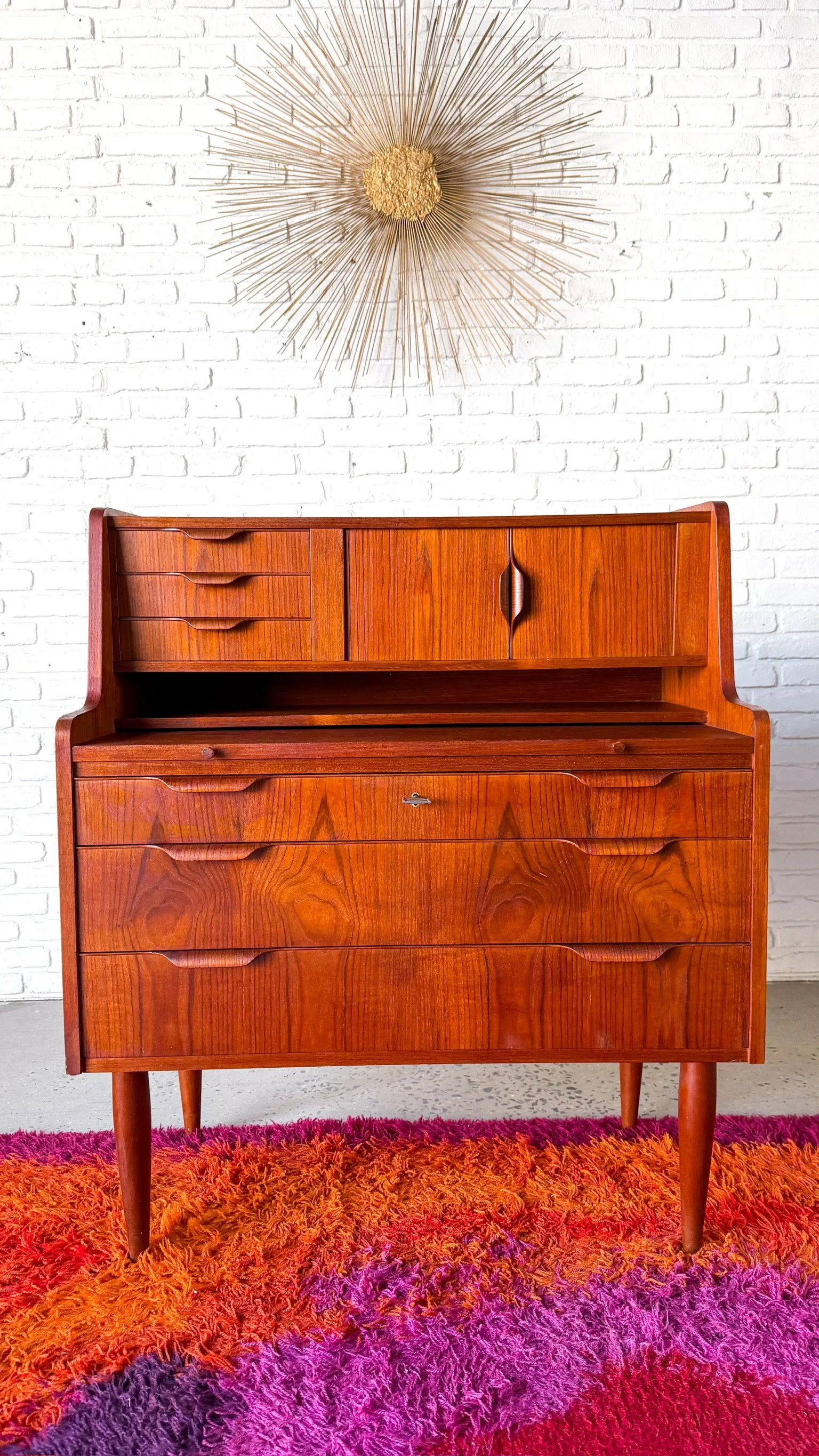 Danish Modern Teak Secretary Desk2.jpg
