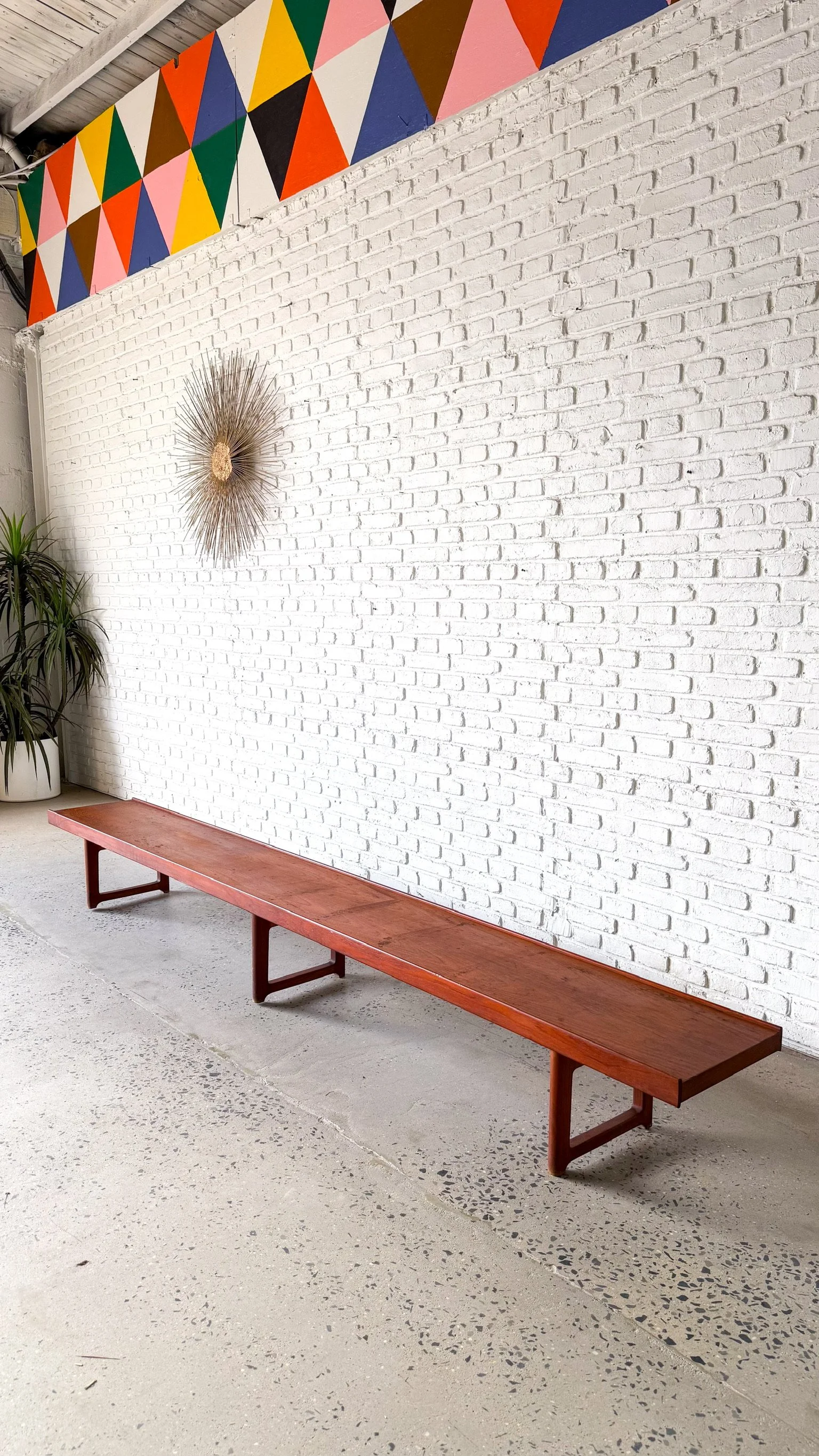 Extra long teak bench by Torbjorn Afdal for Bruksbo Norway1.jpg