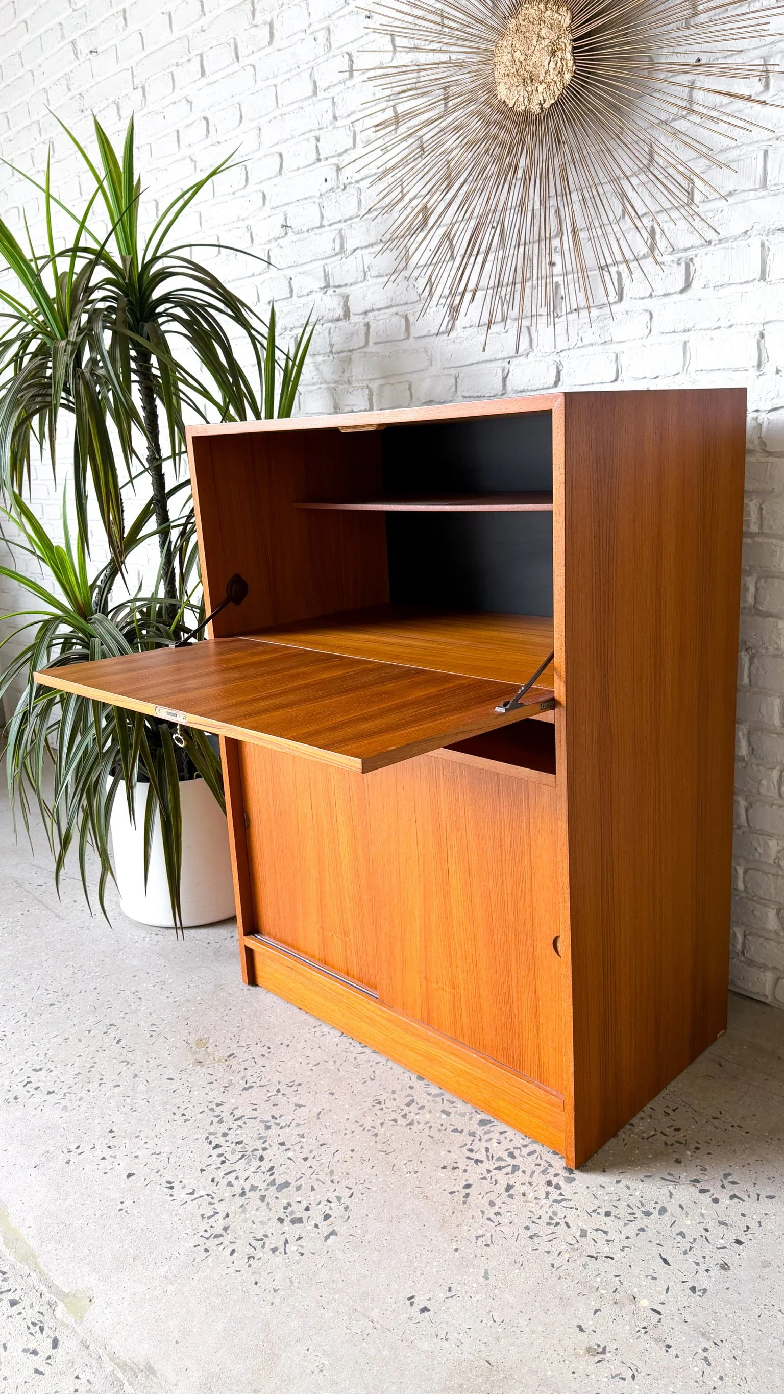 Teak Desk or Bar with fold down flap6.jpg