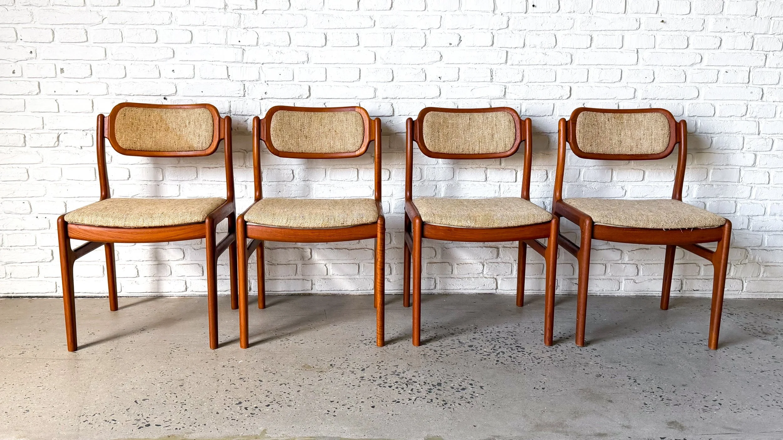 Set of 4 Solid Teak Dining Chairs by Dixie3.jpg