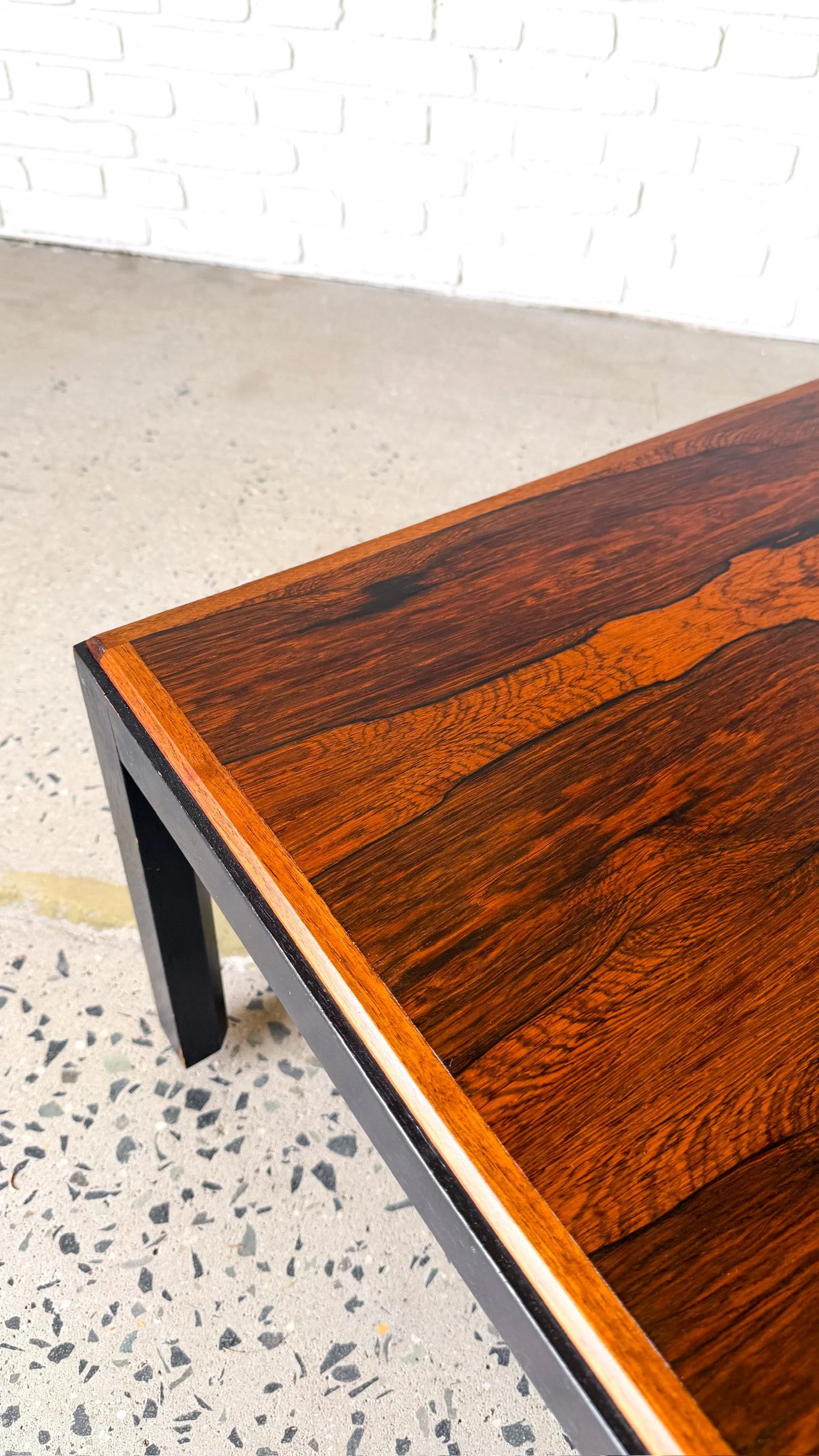 Danish Modern Rosewood Square Coffee Table9.jpg
